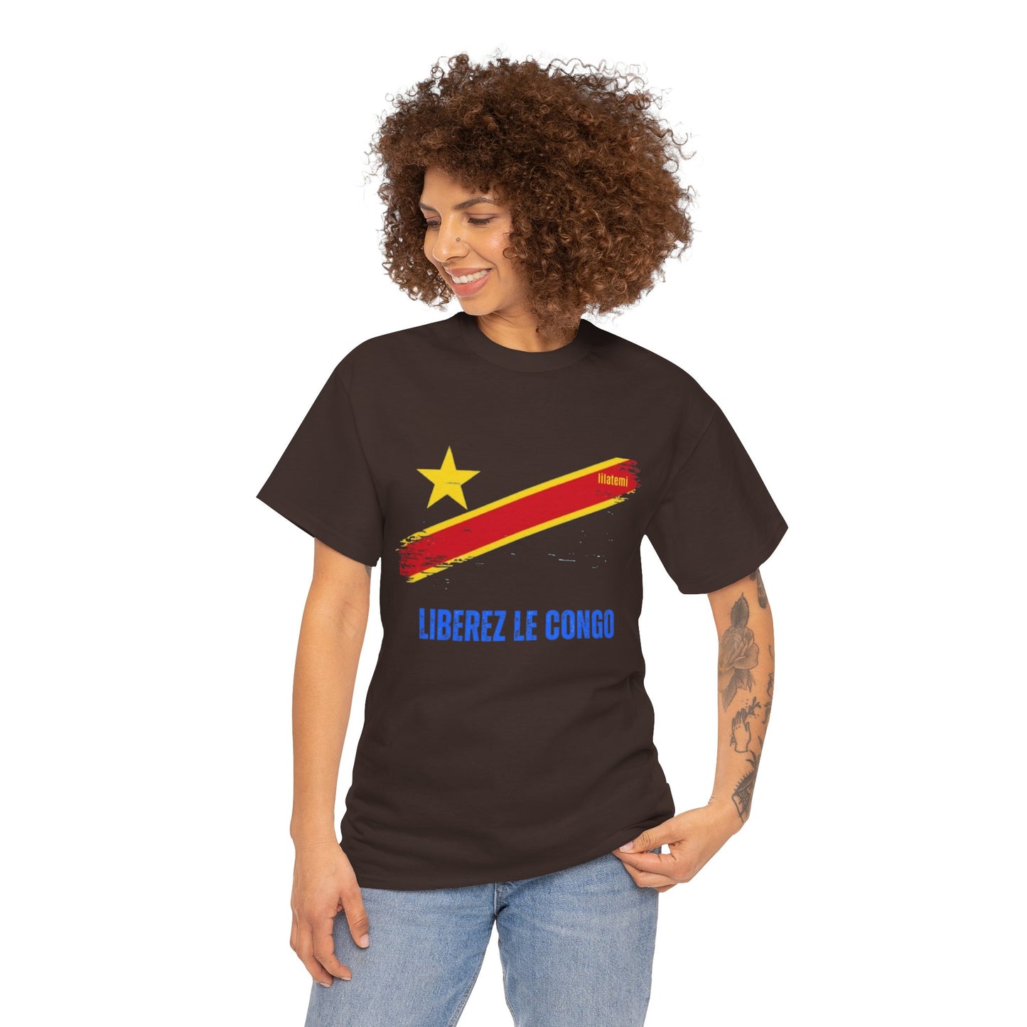 T-shirt "LIBEREZ LE CONGO" B Unisex – Portez votre engagement avec style !