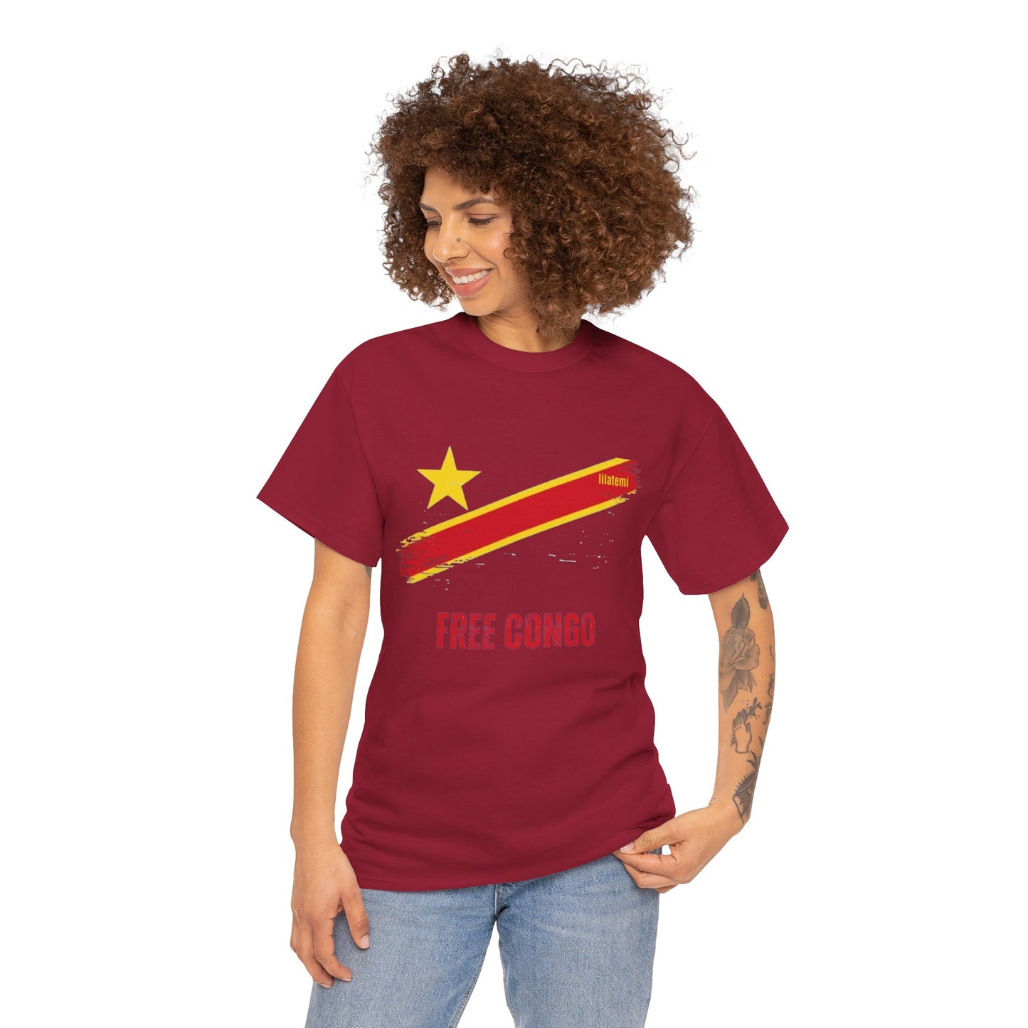 T-shirt "FREE CONGO" R Unisex – Portez votre engagement avec style !