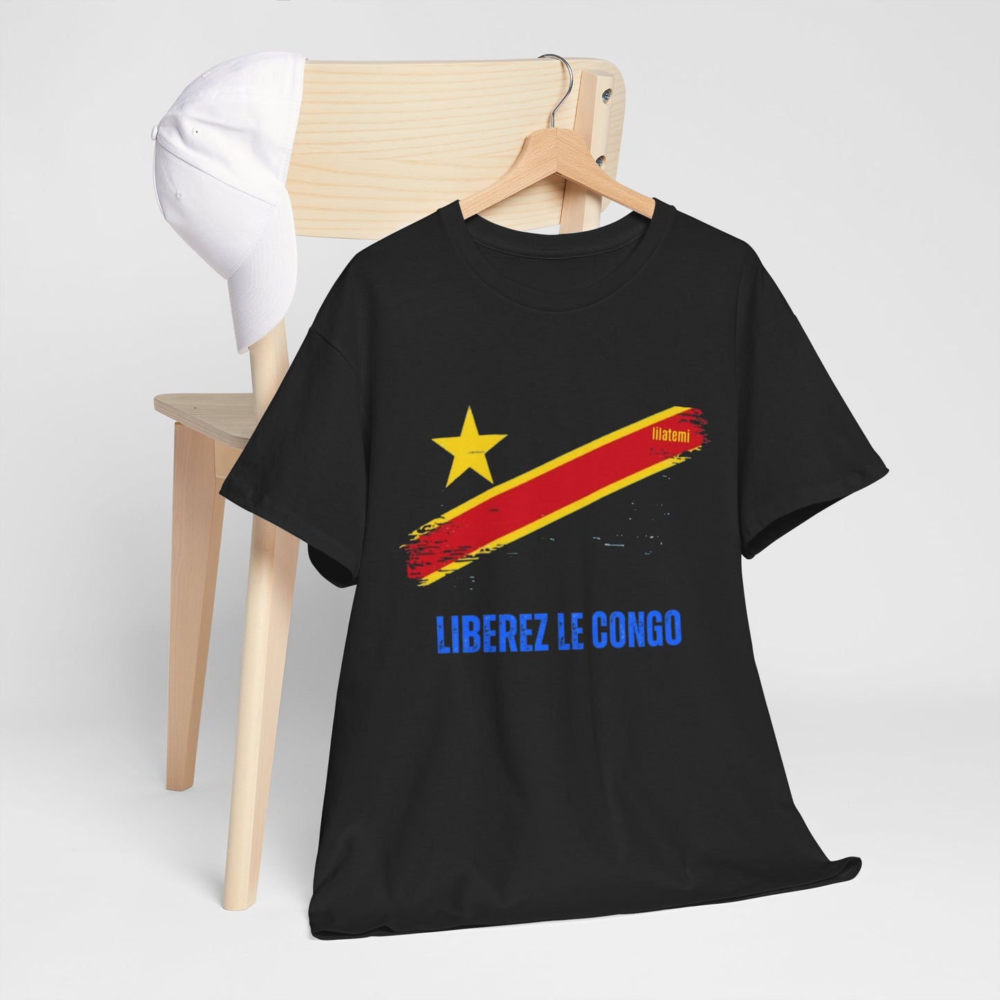 T-shirt "LIBEREZ LE CONGO" B Unisex – Portez votre engagement avec style !