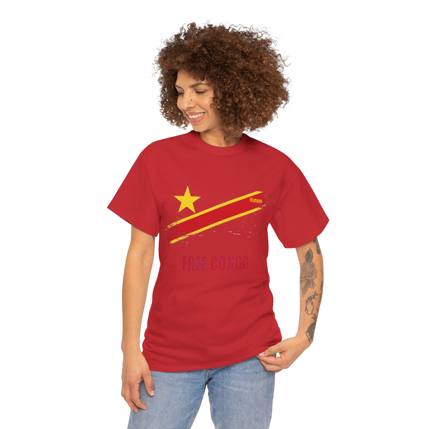 T-shirt "FREE CONGO" R Unisex – Portez votre engagement avec style !