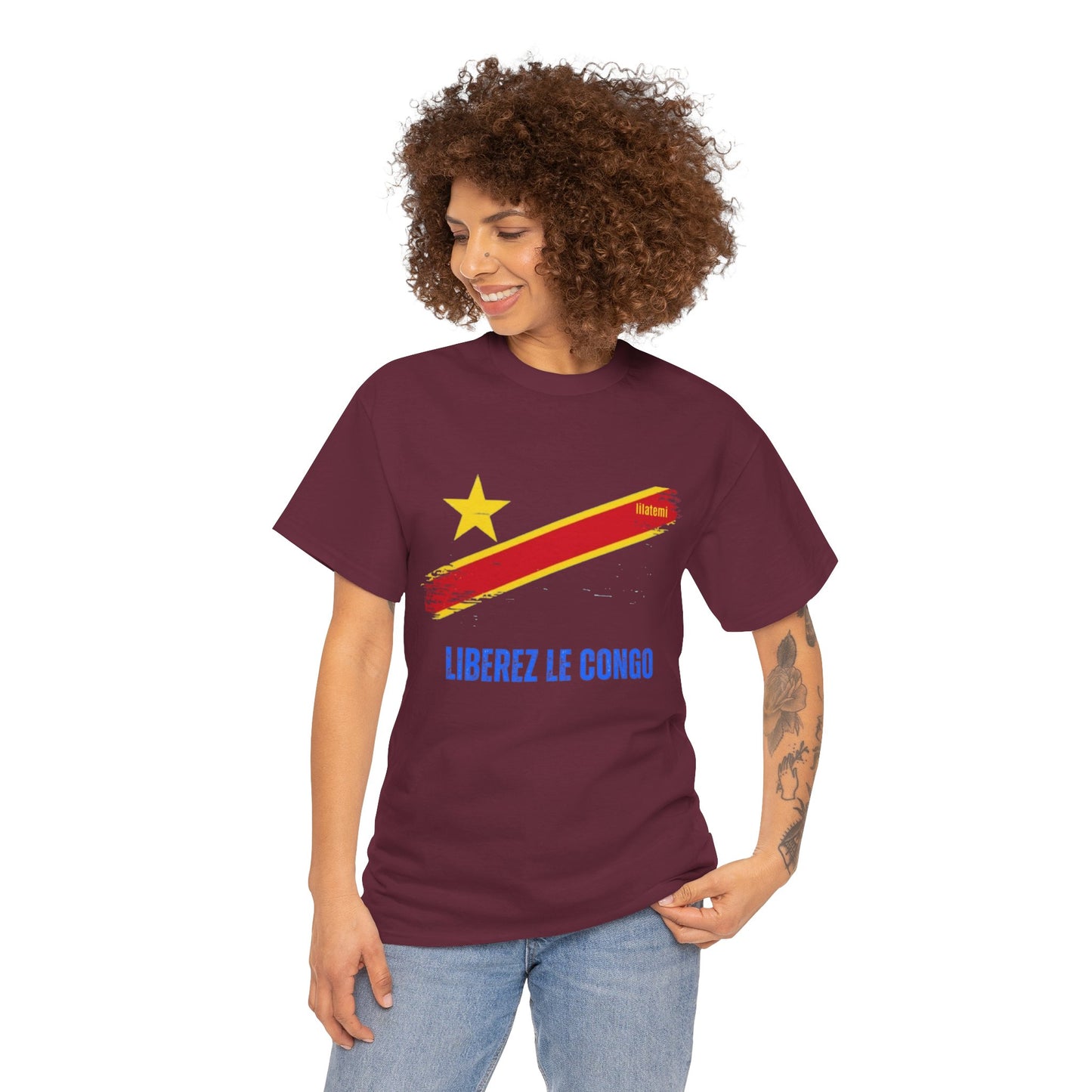 T-shirt "LIBEREZ LE CONGO" B Unisex – Portez votre engagement avec style !