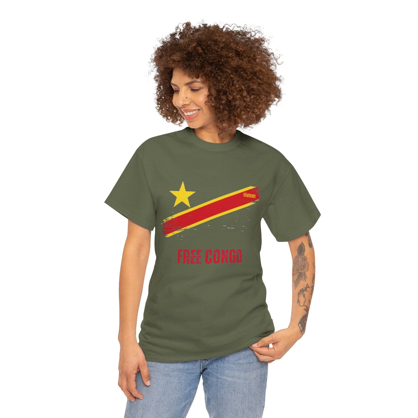 T-shirt "FREE CONGO" R Unisex – Portez votre engagement avec style !