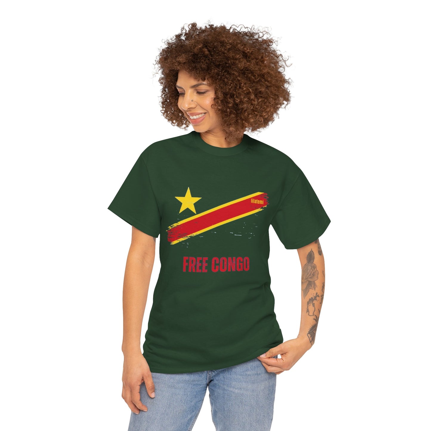 T-shirt "FREE CONGO" R Unisex – Portez votre engagement avec style !