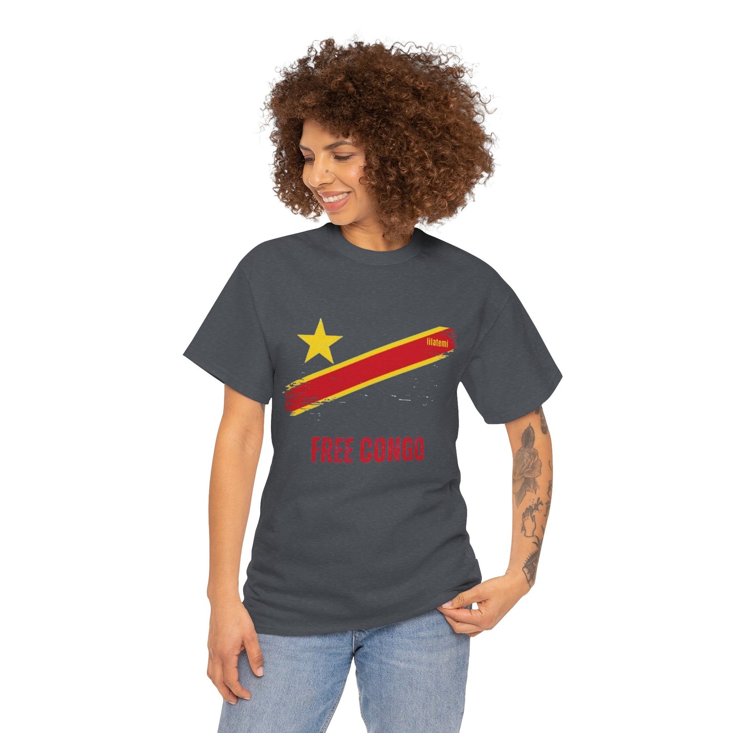 T-shirt "FREE CONGO" R Unisex – Portez votre engagement avec style !