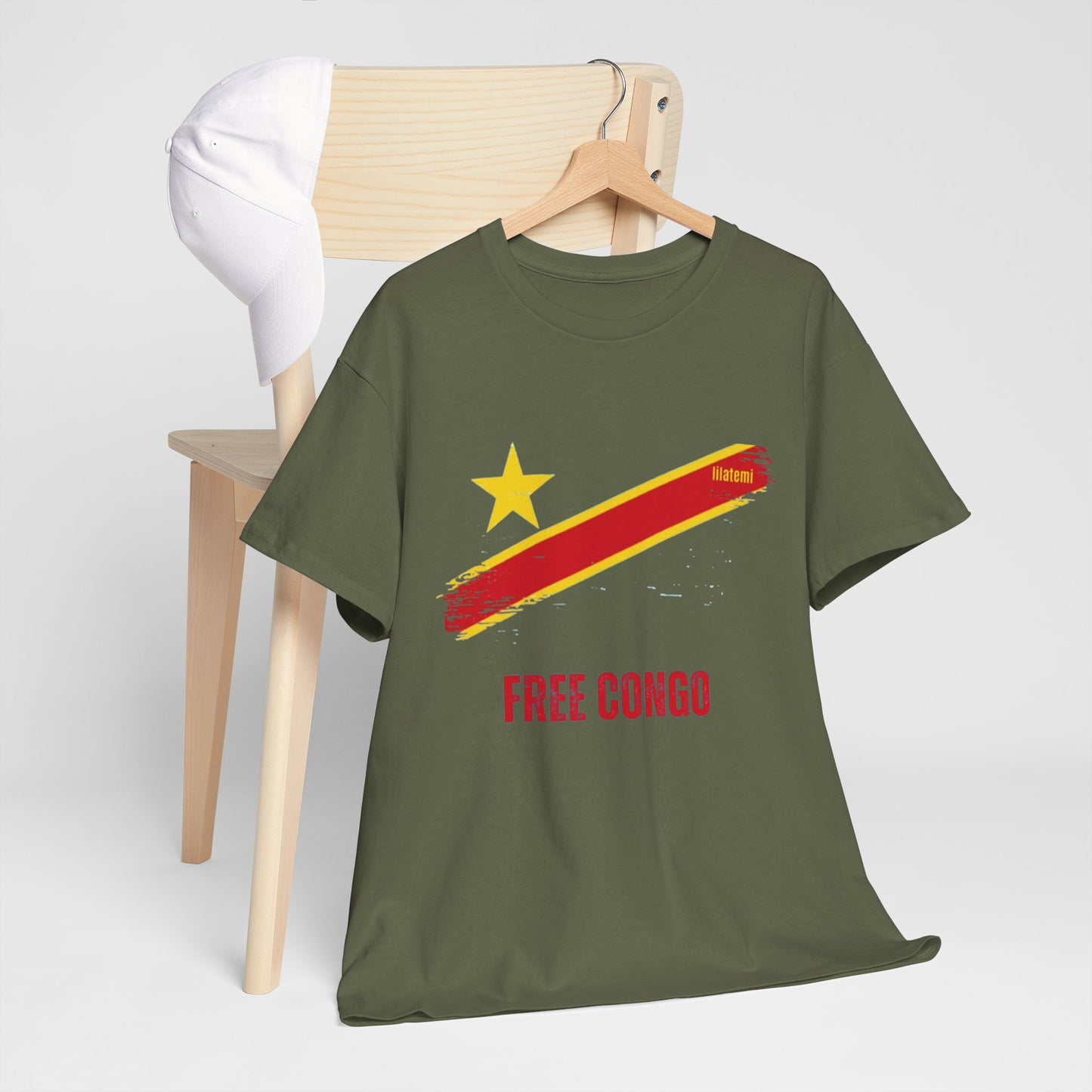 T-shirt "FREE CONGO" R Unisex – Portez votre engagement avec style !