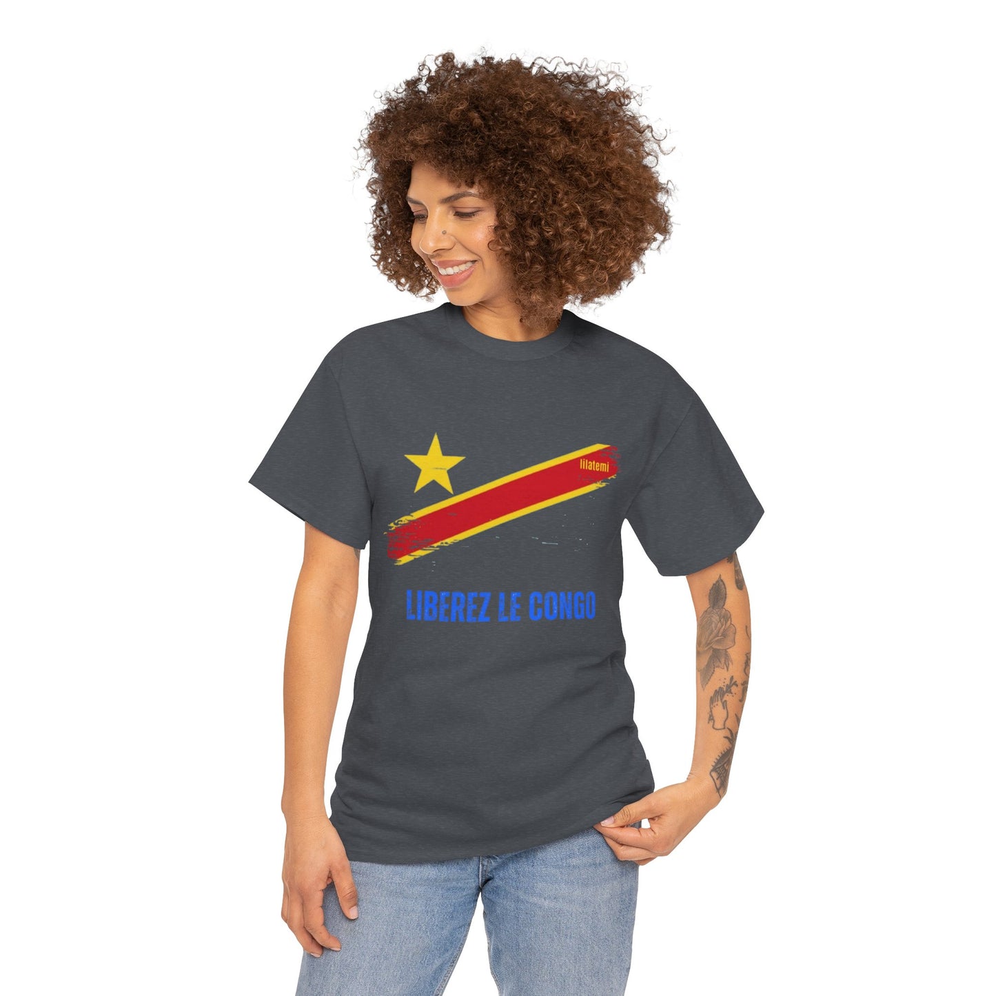 T-shirt "LIBEREZ LE CONGO" B Unisex – Portez votre engagement avec style !