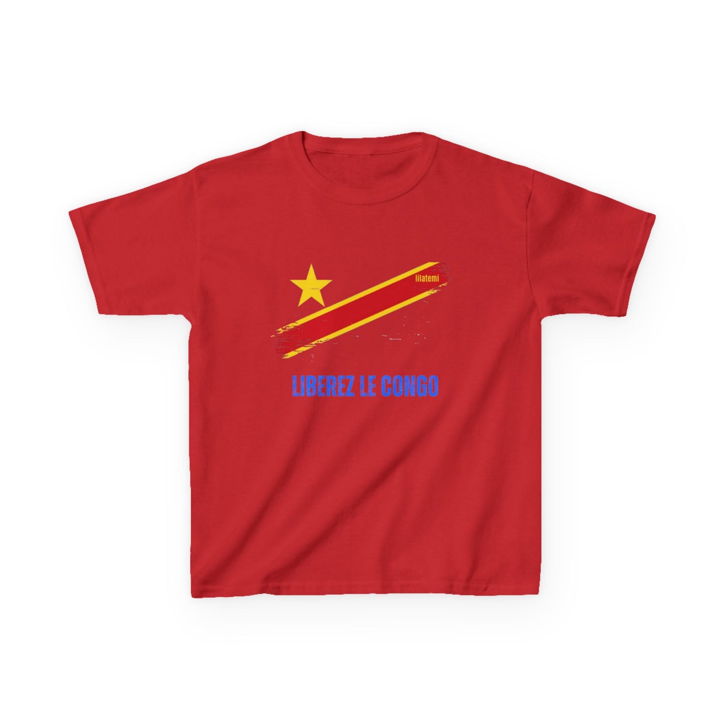 T-shirt Enfant "LIBÉREZ LE CONGO" – Confort et Engagement
