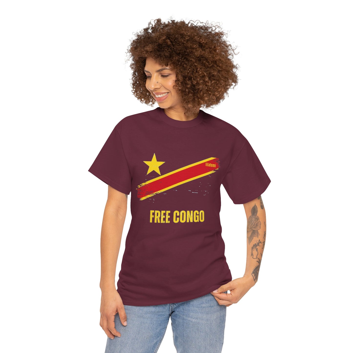 T-shirt "FREE CONGO" J Unisex – Portez votre engagement avec style !