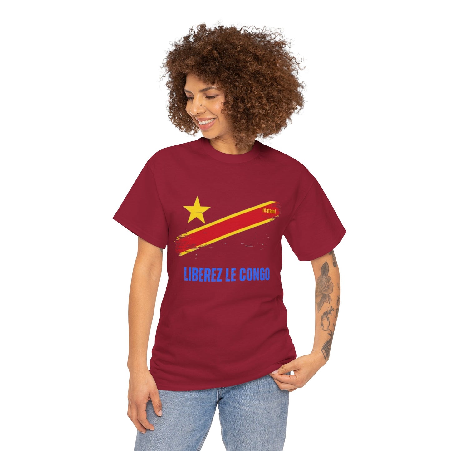 T-shirt "LIBEREZ LE CONGO" B Unisex – Portez votre engagement avec style !