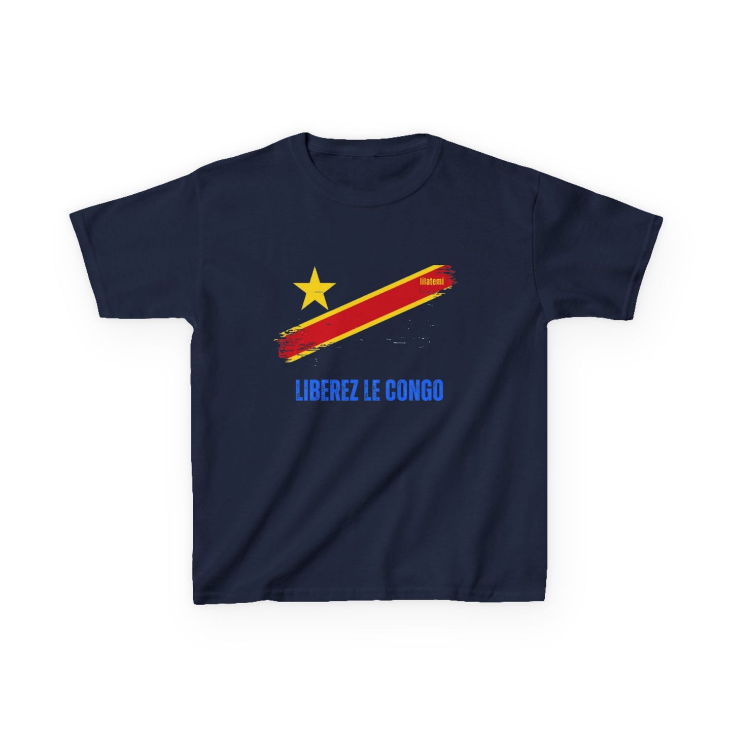 T-shirt Enfant "LIBÉREZ LE CONGO" – Confort et Engagement