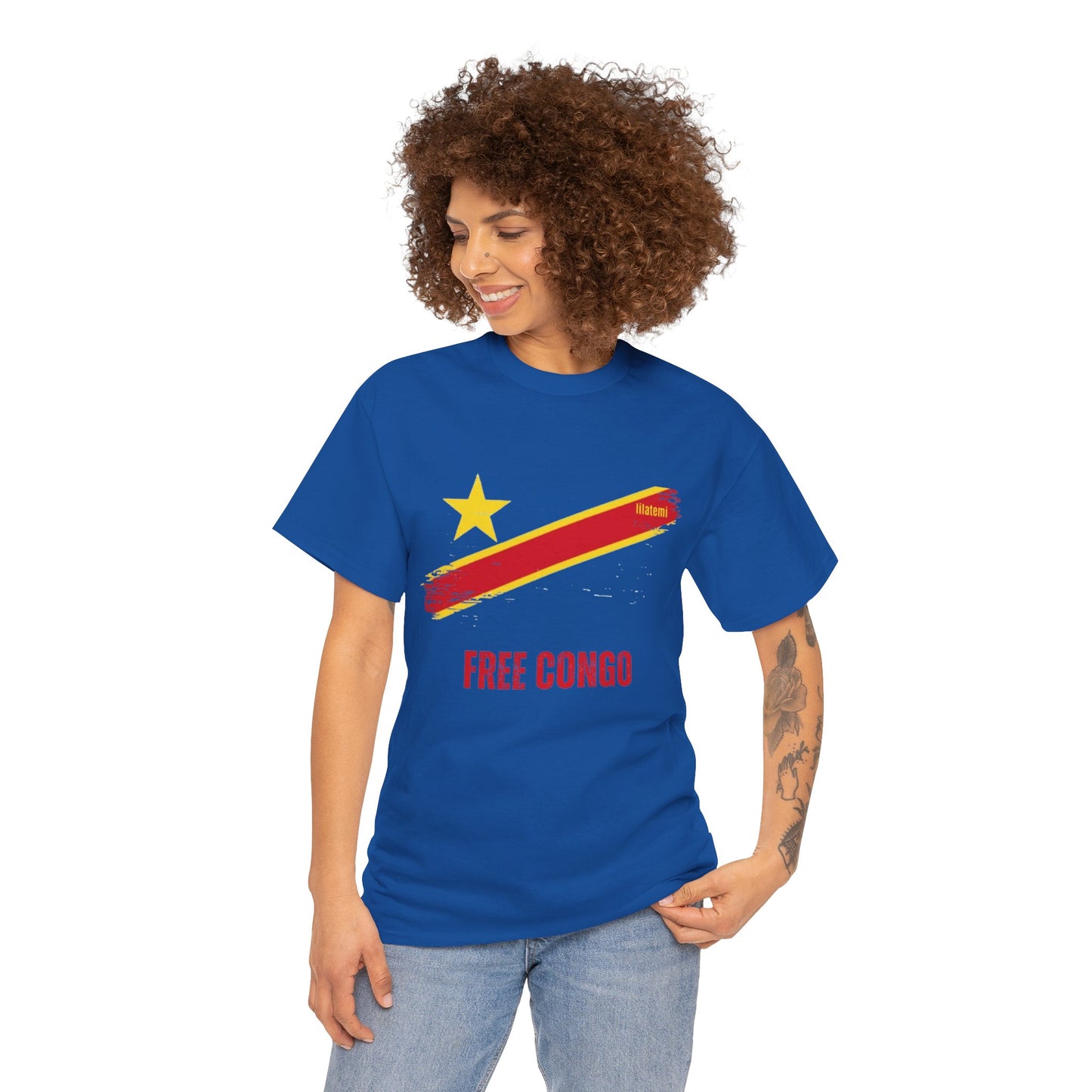 T-shirt "FREE CONGO" R Unisex – Portez votre engagement avec style !