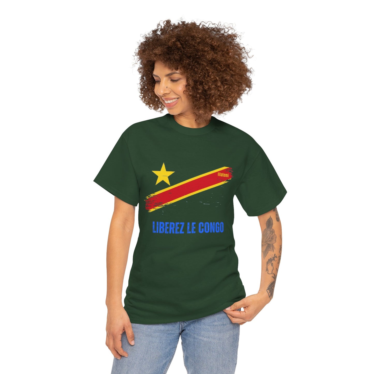 T-shirt "LIBEREZ LE CONGO" B Unisex – Portez votre engagement avec style !