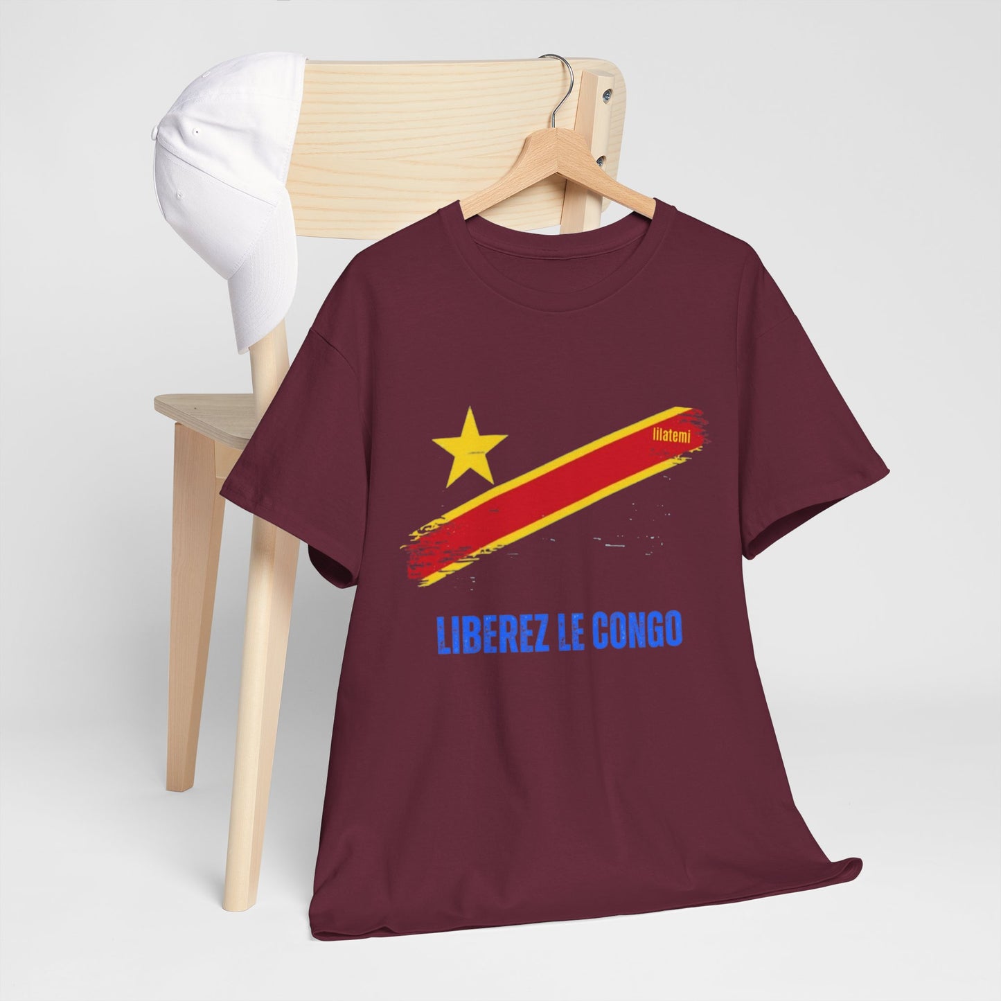 T-shirt "LIBEREZ LE CONGO" B Unisex – Portez votre engagement avec style !