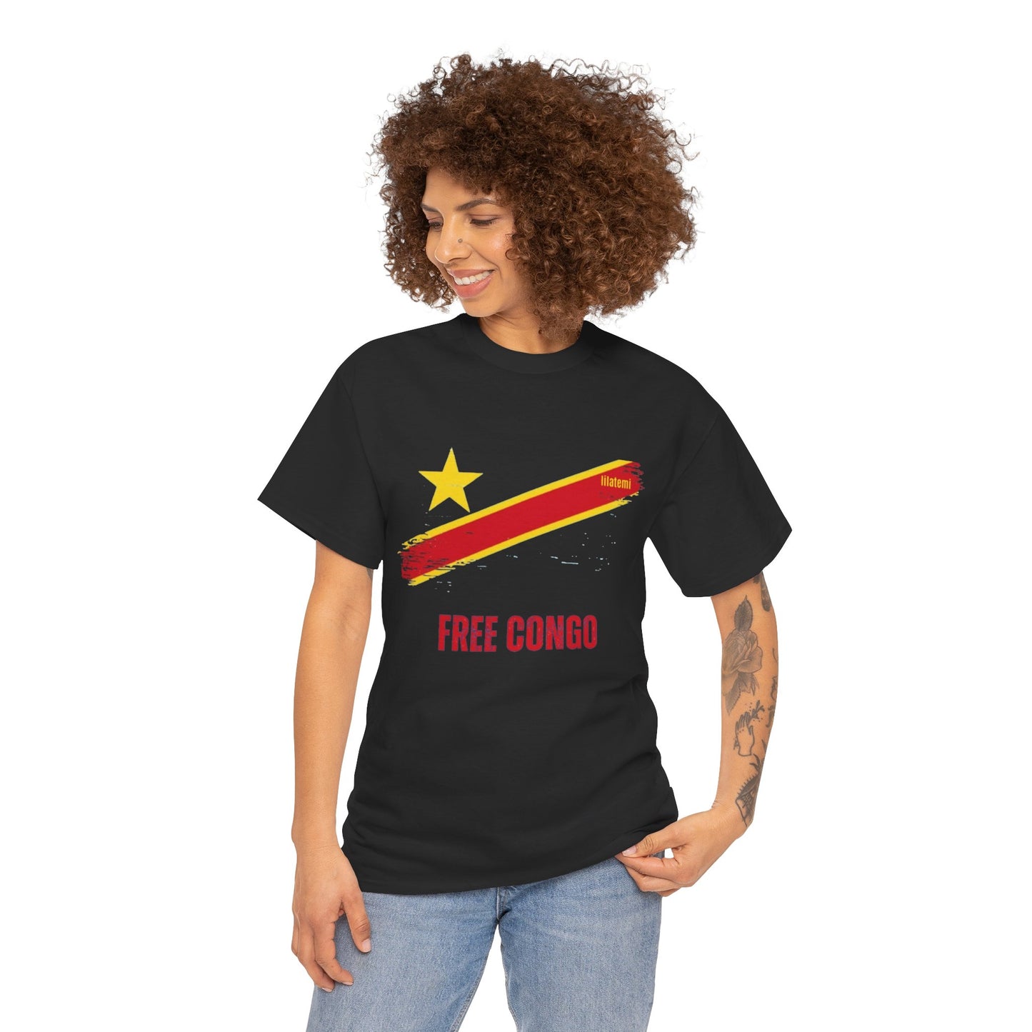 T-shirt "FREE CONGO" R Unisex – Portez votre engagement avec style !