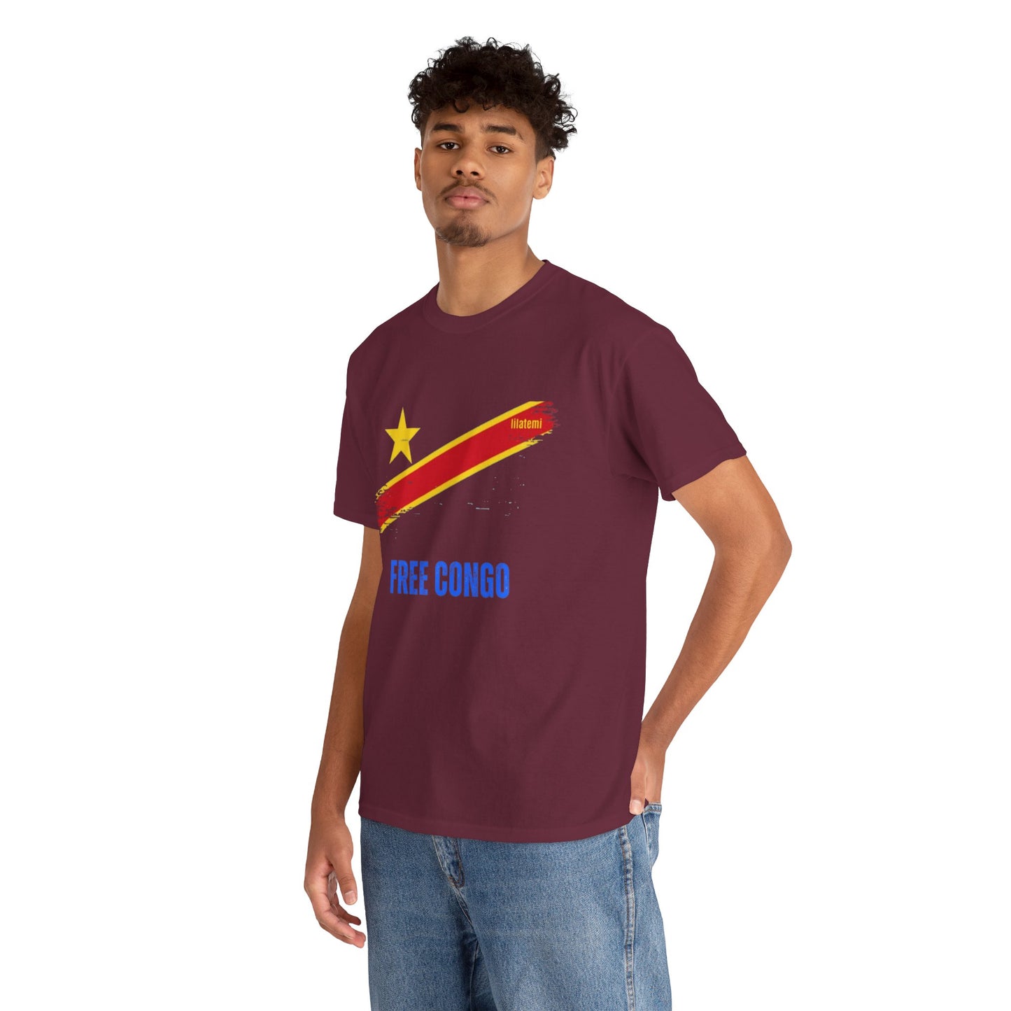 T-shirt "FREE CONGO" B Unisex – Portez votre engagement avec style !