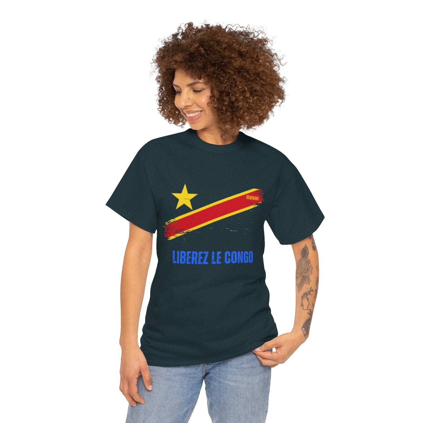 T-shirt "LIBEREZ LE CONGO" B Unisex – Portez votre engagement avec style !