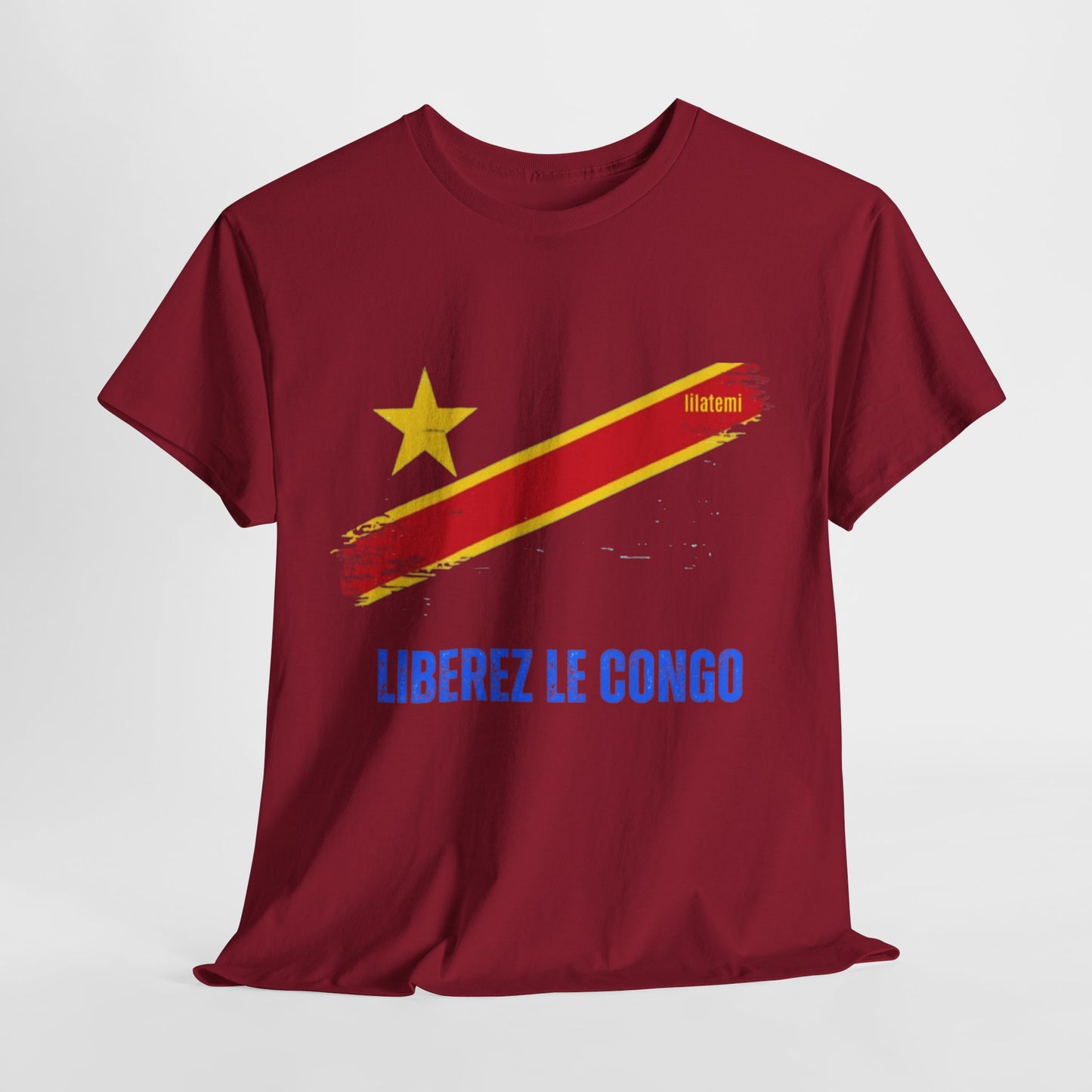T-shirt "LIBEREZ LE CONGO" B Unisex – Portez votre engagement avec style !