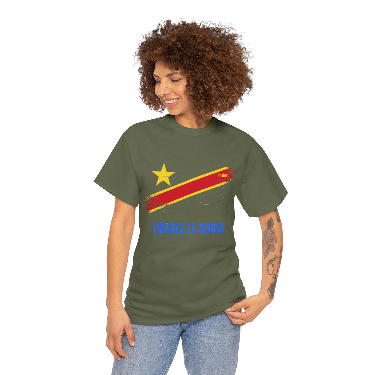 T-shirt "LIBEREZ LE CONGO" B Unisex – Portez votre engagement avec style !