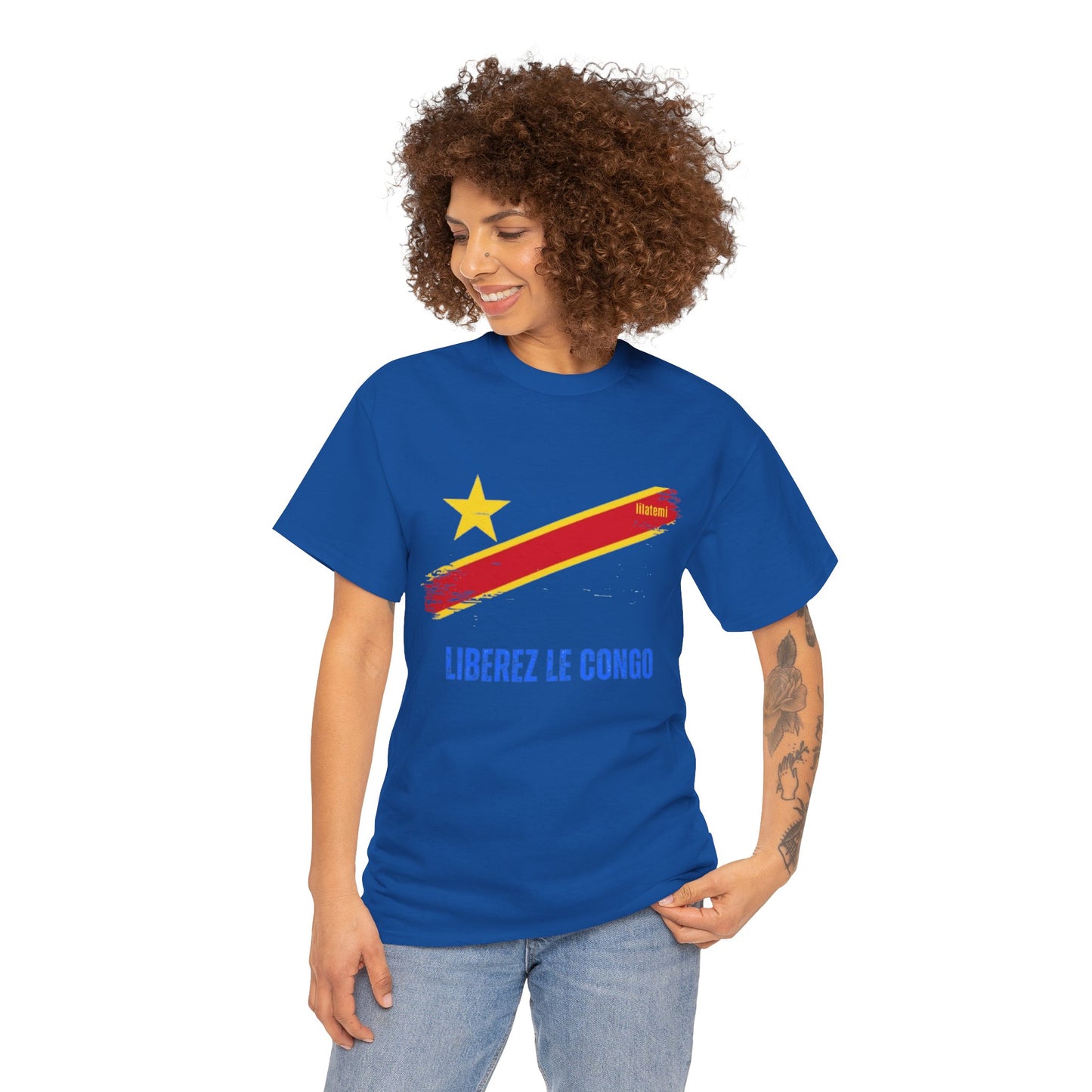 T-shirt "LIBEREZ LE CONGO" B Unisex – Portez votre engagement avec style !