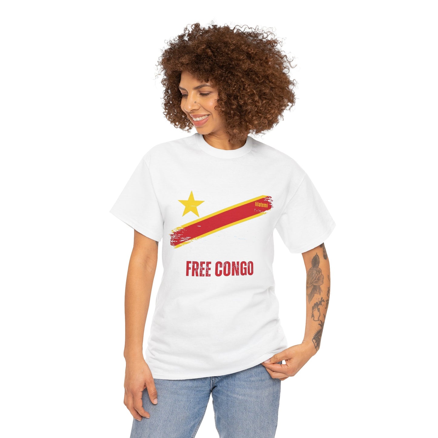 T-shirt "FREE CONGO" R Unisex – Portez votre engagement avec style !