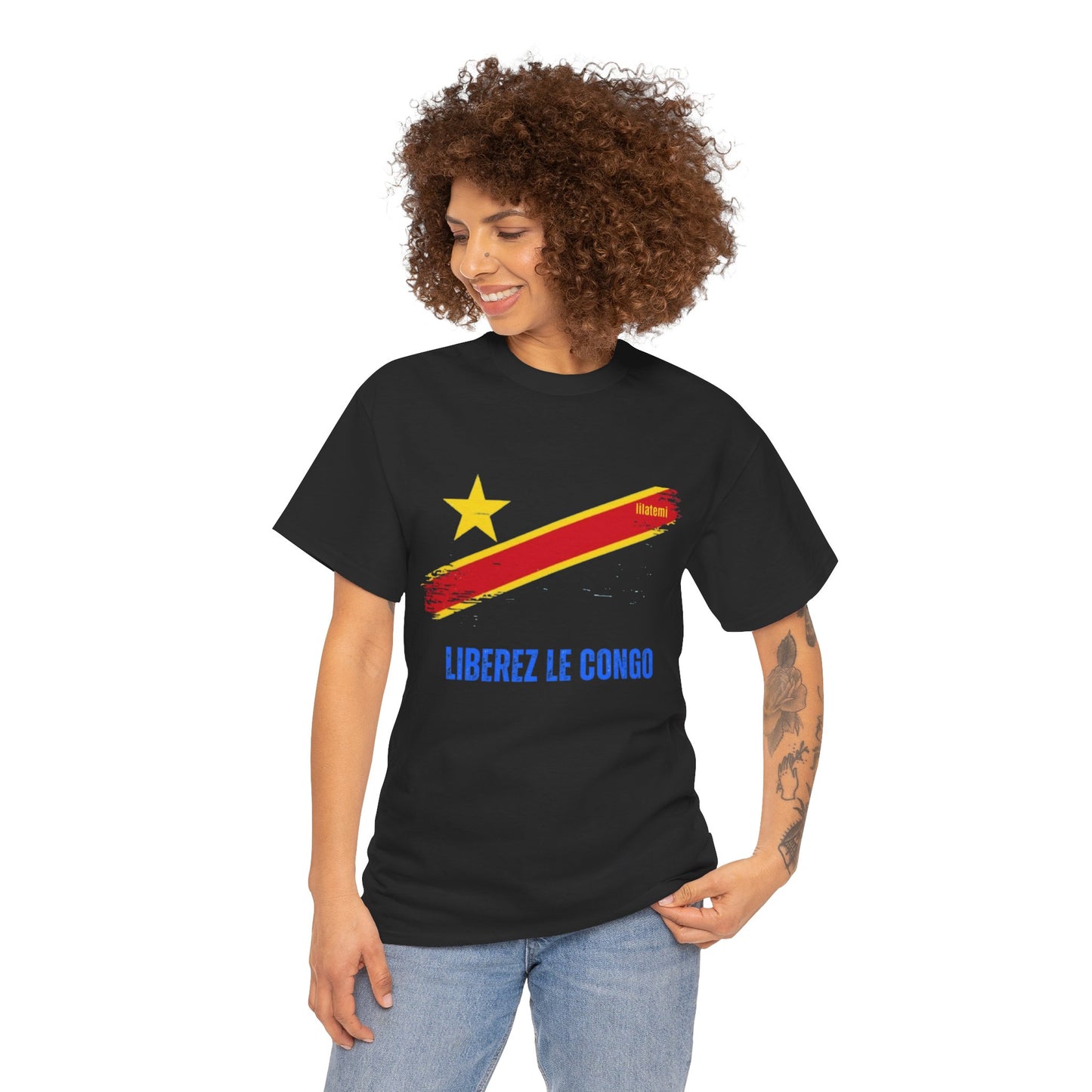 T-shirt "LIBEREZ LE CONGO" B Unisex – Portez votre engagement avec style !