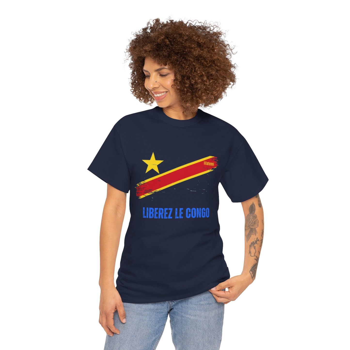 T-shirt "LIBEREZ LE CONGO" B Unisex – Portez votre engagement avec style !