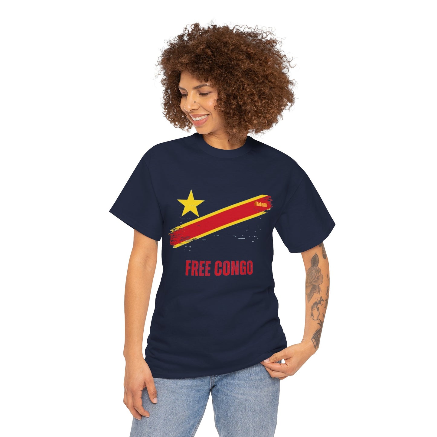 T-shirt "FREE CONGO" R Unisex – Portez votre engagement avec style !