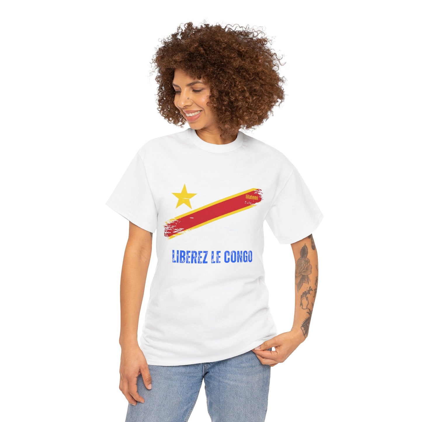 T-shirt "LIBEREZ LE CONGO" B Unisex – Portez votre engagement avec style !
