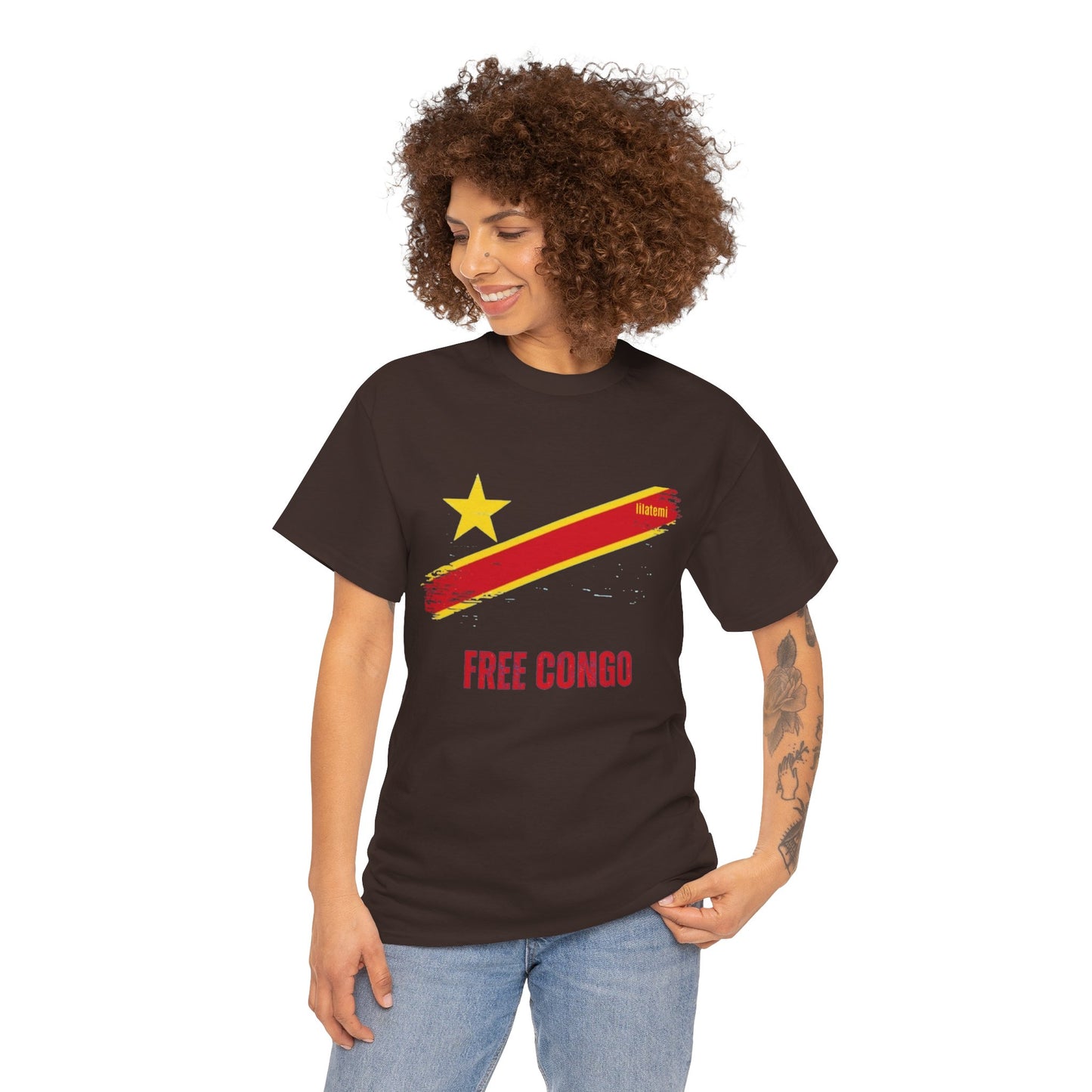 T-shirt "FREE CONGO" R Unisex – Portez votre engagement avec style !