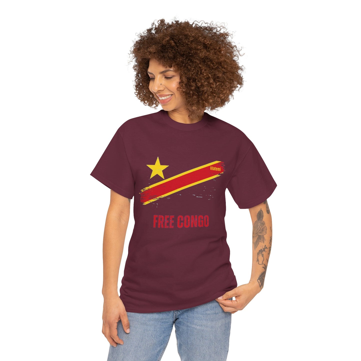 T-shirt "FREE CONGO" R Unisex – Portez votre engagement avec style !