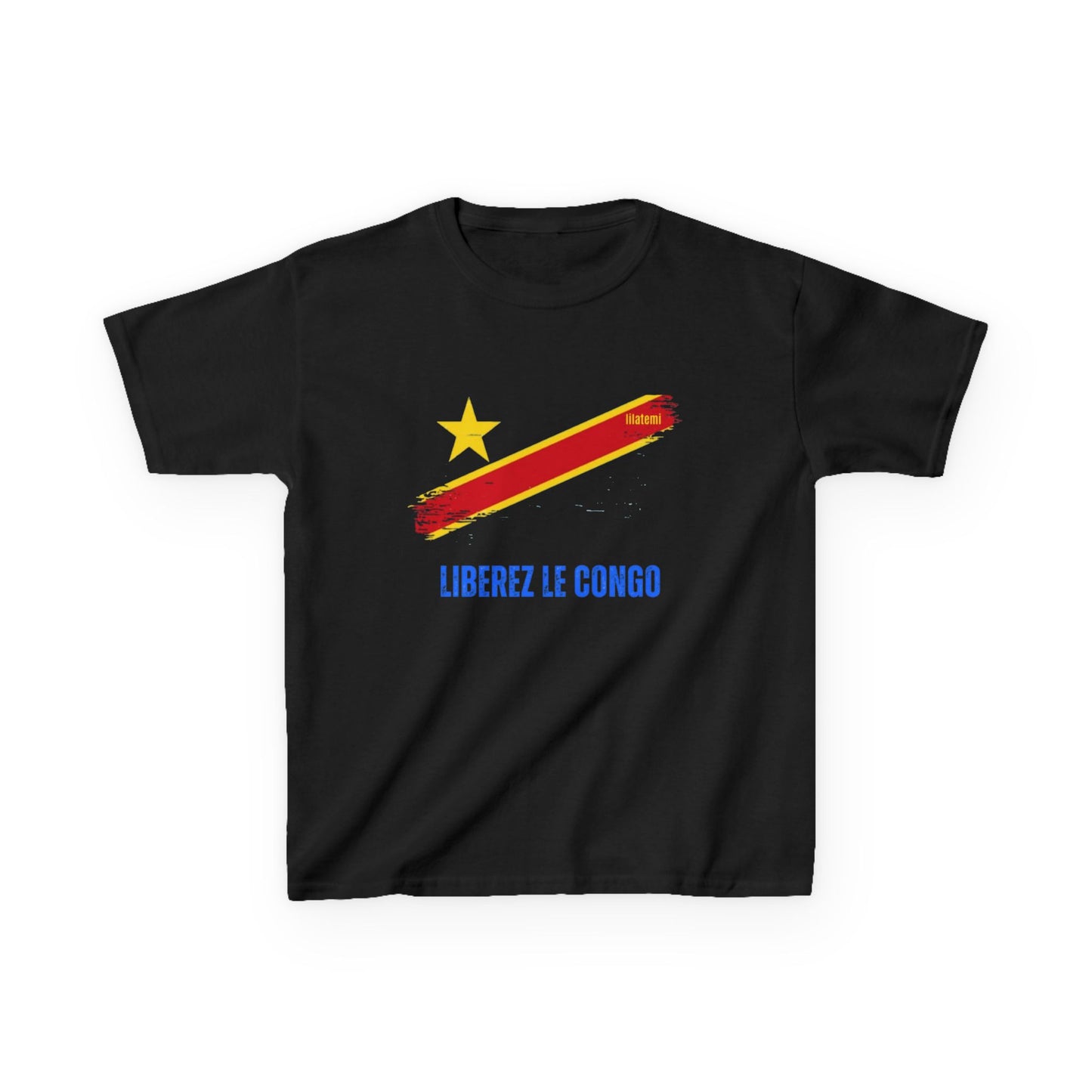 T-shirt Enfant "LIBÉREZ LE CONGO" – Confort et Engagement