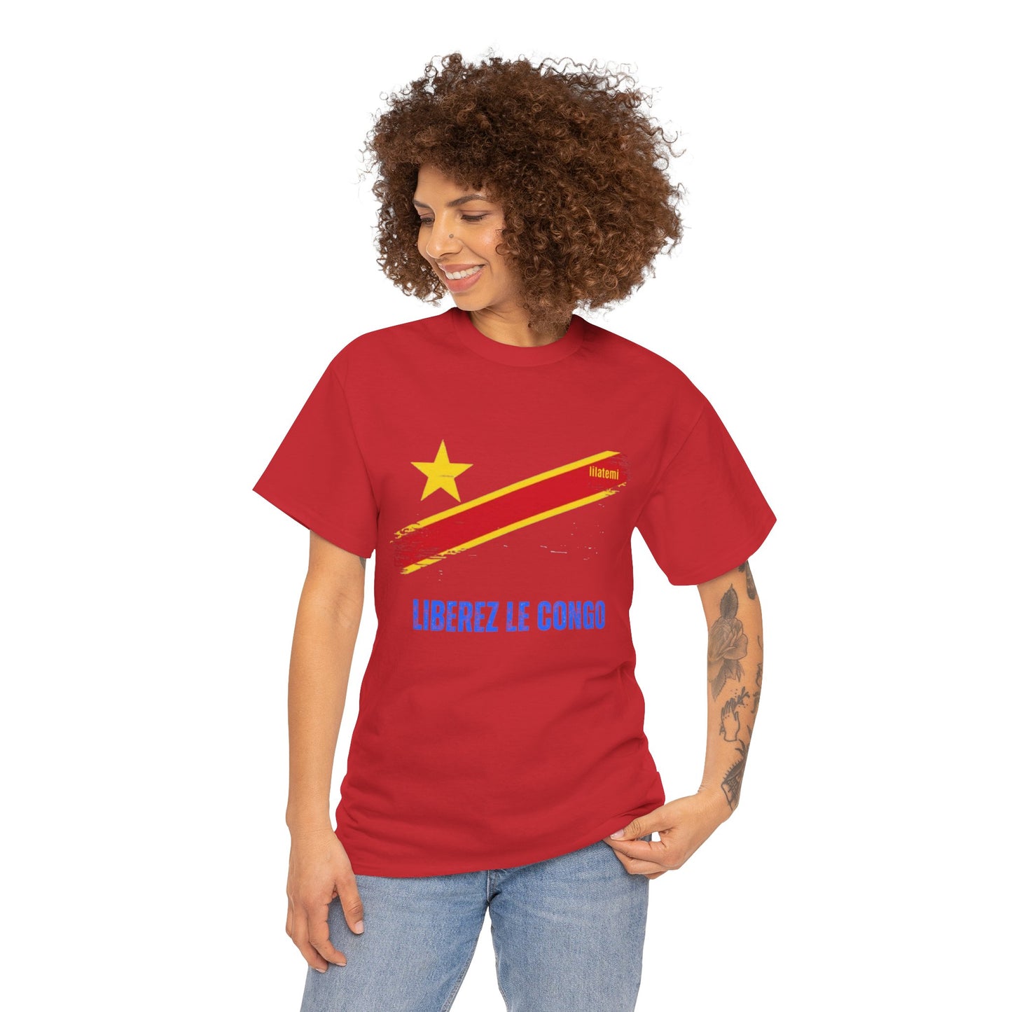 T-shirt "LIBEREZ LE CONGO" B Unisex – Portez votre engagement avec style !