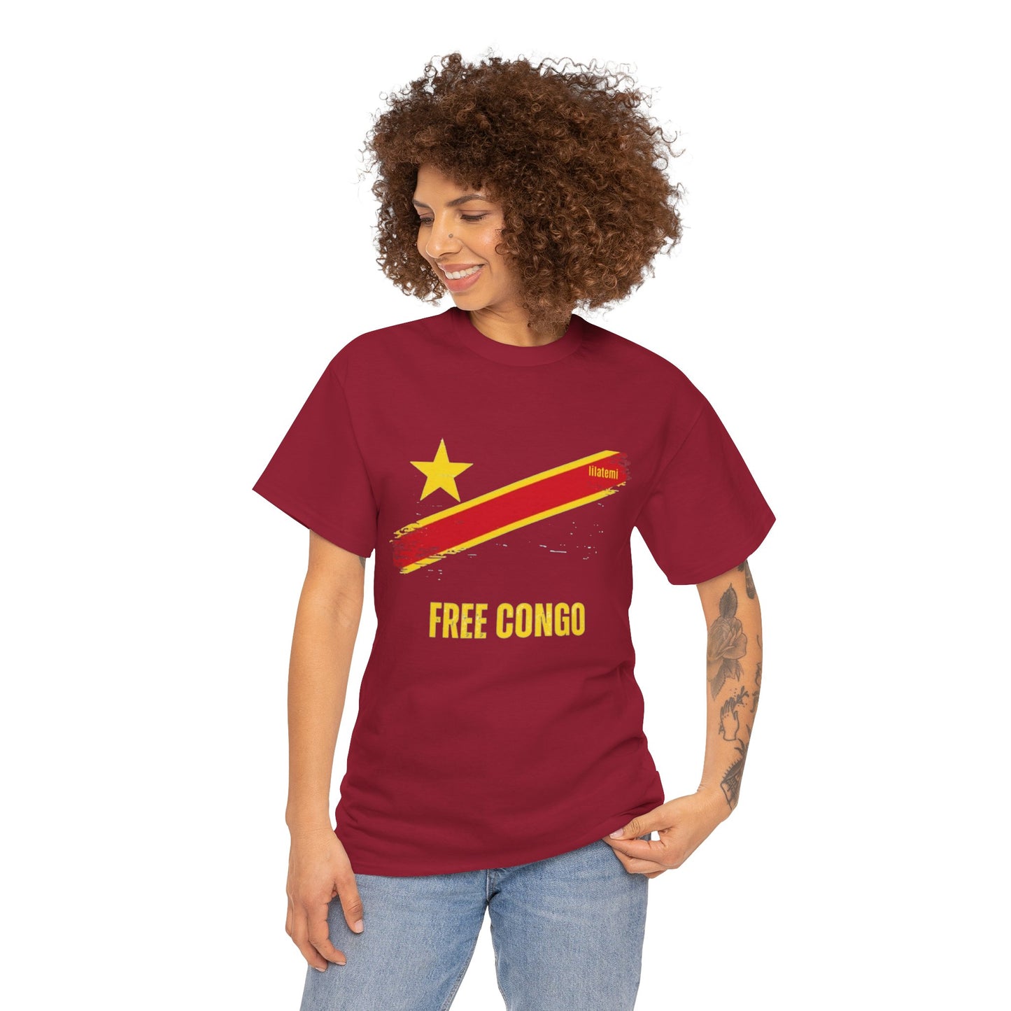 T-shirt "FREE CONGO" J Unisex – Portez votre engagement avec style !