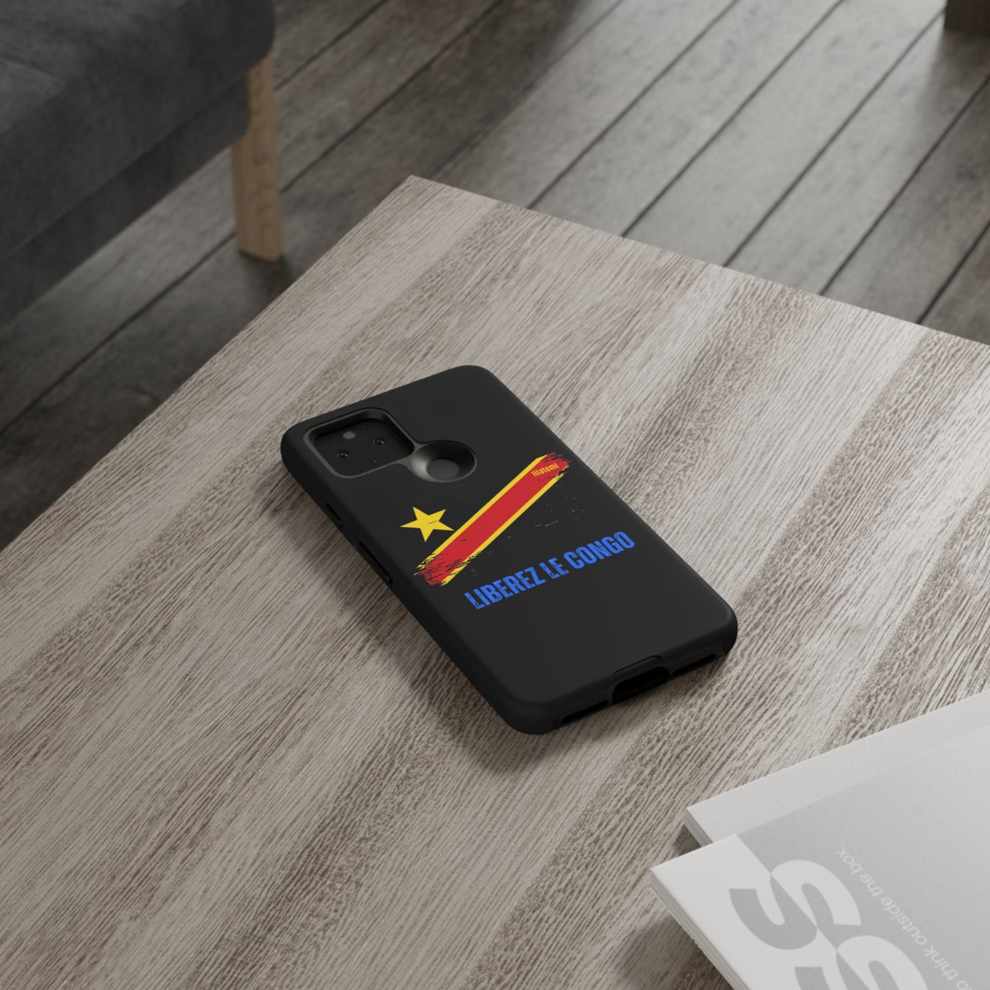 Coque de téléphone – Design "Libérer le Congo" (Compatible avec iPhone, Samsung, Google Pixel)