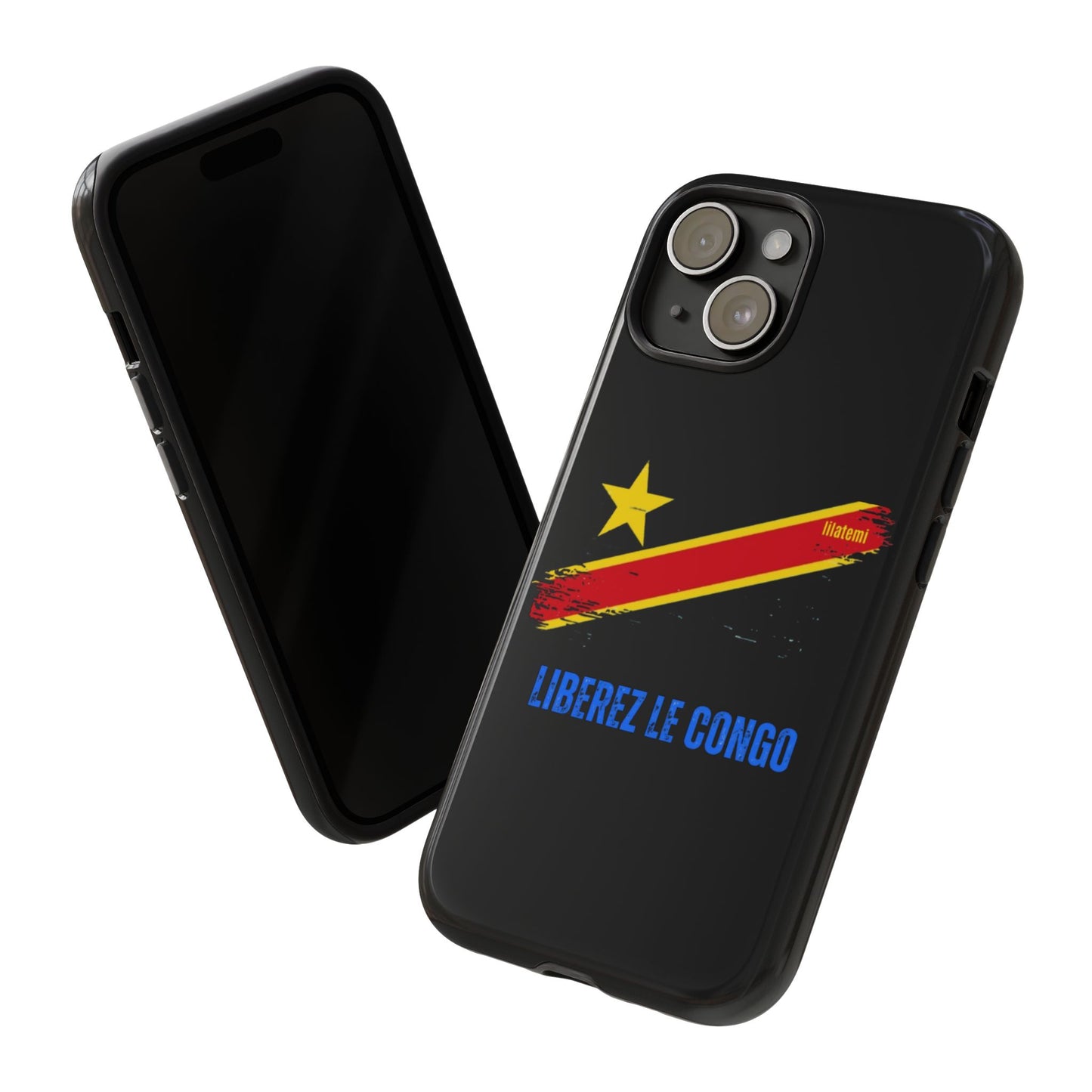 Coque de téléphone – Design "Libérer le Congo" (Compatible avec iPhone, Samsung, Google Pixel)