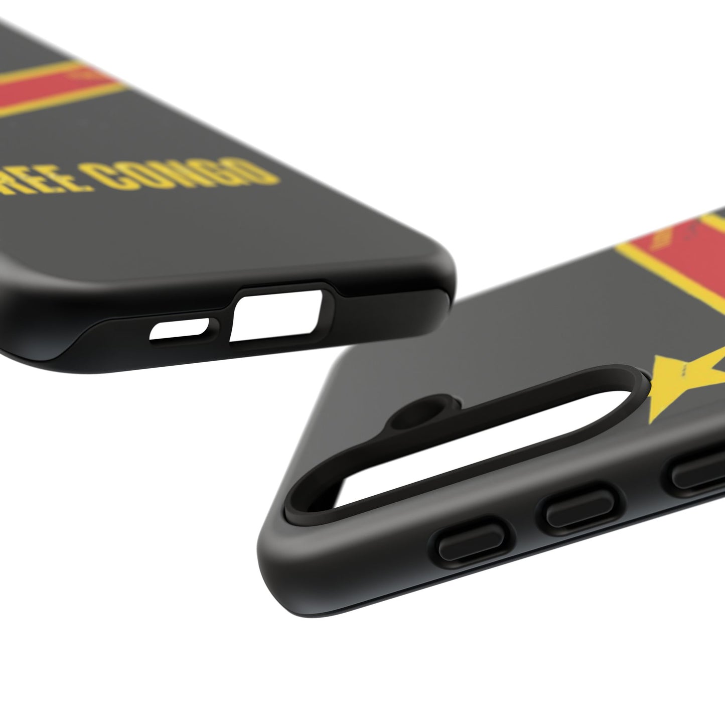 Coque de téléphone – Design "FREE CONGO" (Compatible avec iPhone, Samsung, Google Pixel)
