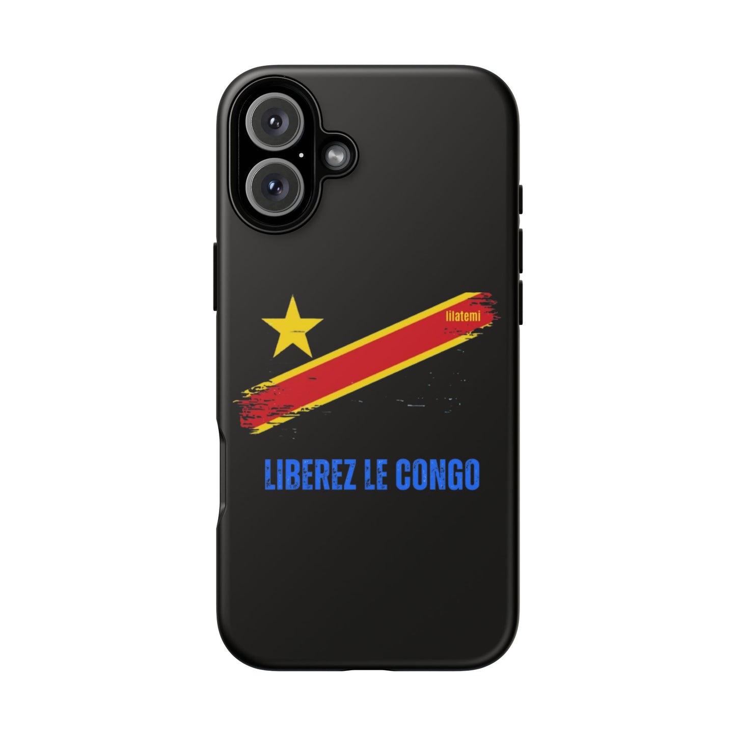 Coque de téléphone – Design "Libérer le Congo" (Compatible avec iPhone, Samsung, Google Pixel)