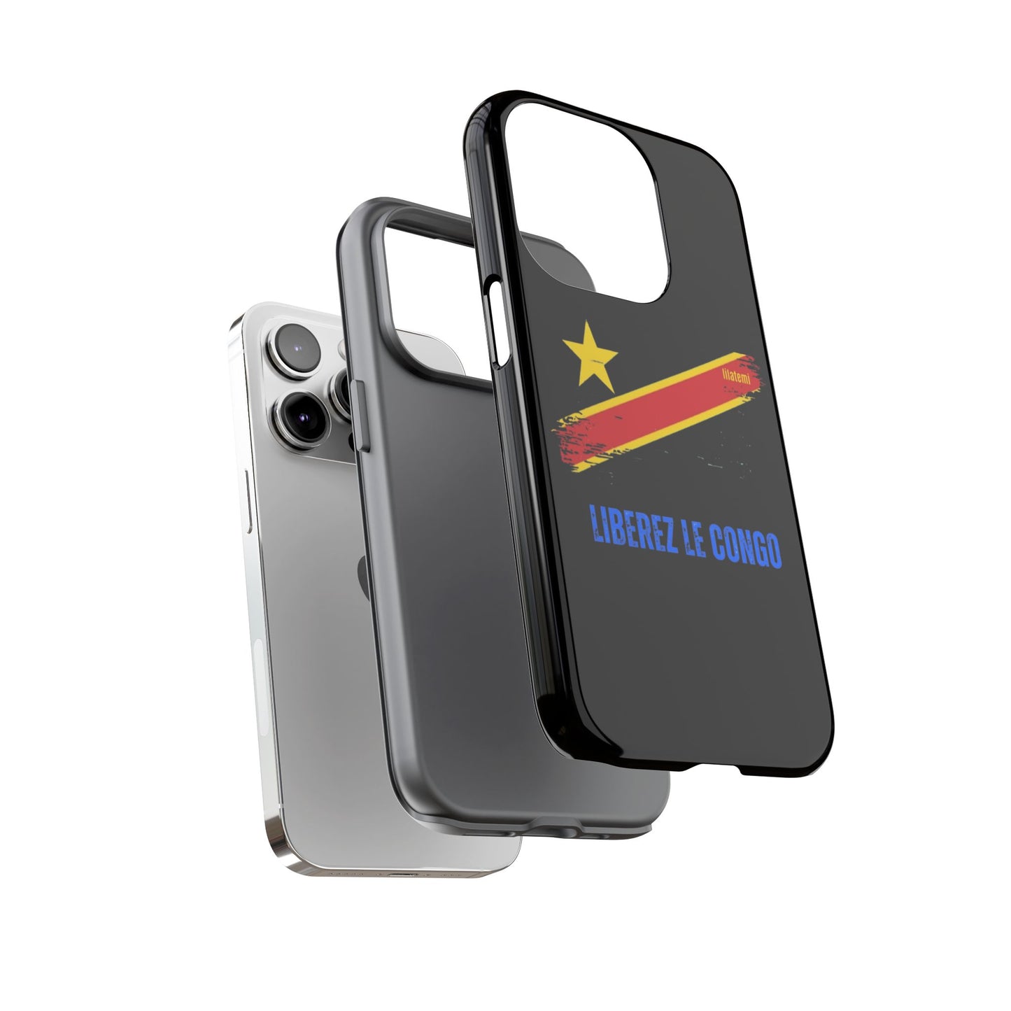 Coque de téléphone – Design "Libérer le Congo" (Compatible avec iPhone, Samsung, Google Pixel)