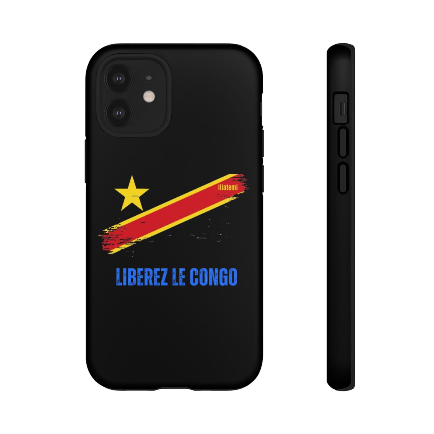 Coque de téléphone – Design "Libérer le Congo" (Compatible avec iPhone, Samsung, Google Pixel)