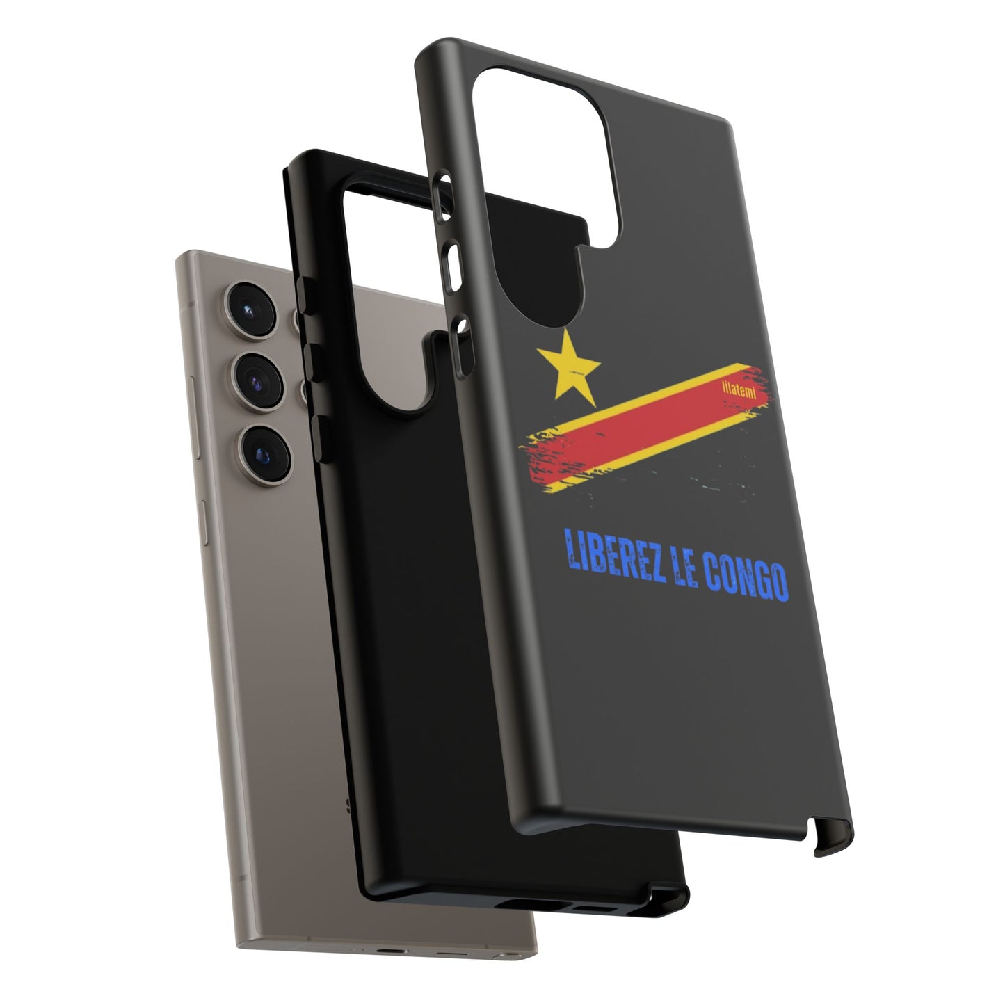 Coque de téléphone – Design "Libérer le Congo" (Compatible avec iPhone, Samsung, Google Pixel)