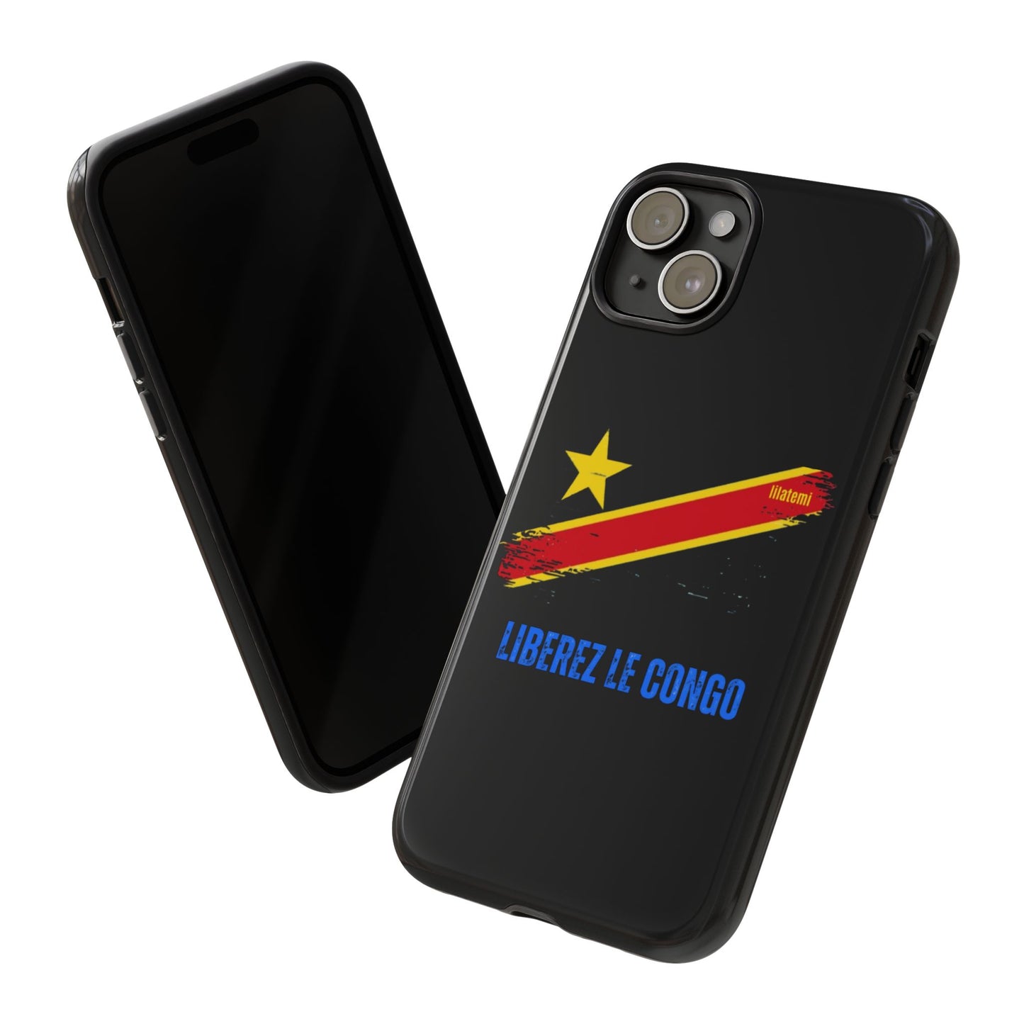 Coque de téléphone – Design "Libérer le Congo" (Compatible avec iPhone, Samsung, Google Pixel)