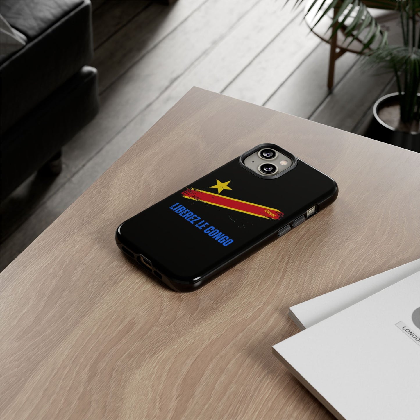 Coque de téléphone – Design "Libérer le Congo" (Compatible avec iPhone, Samsung, Google Pixel)