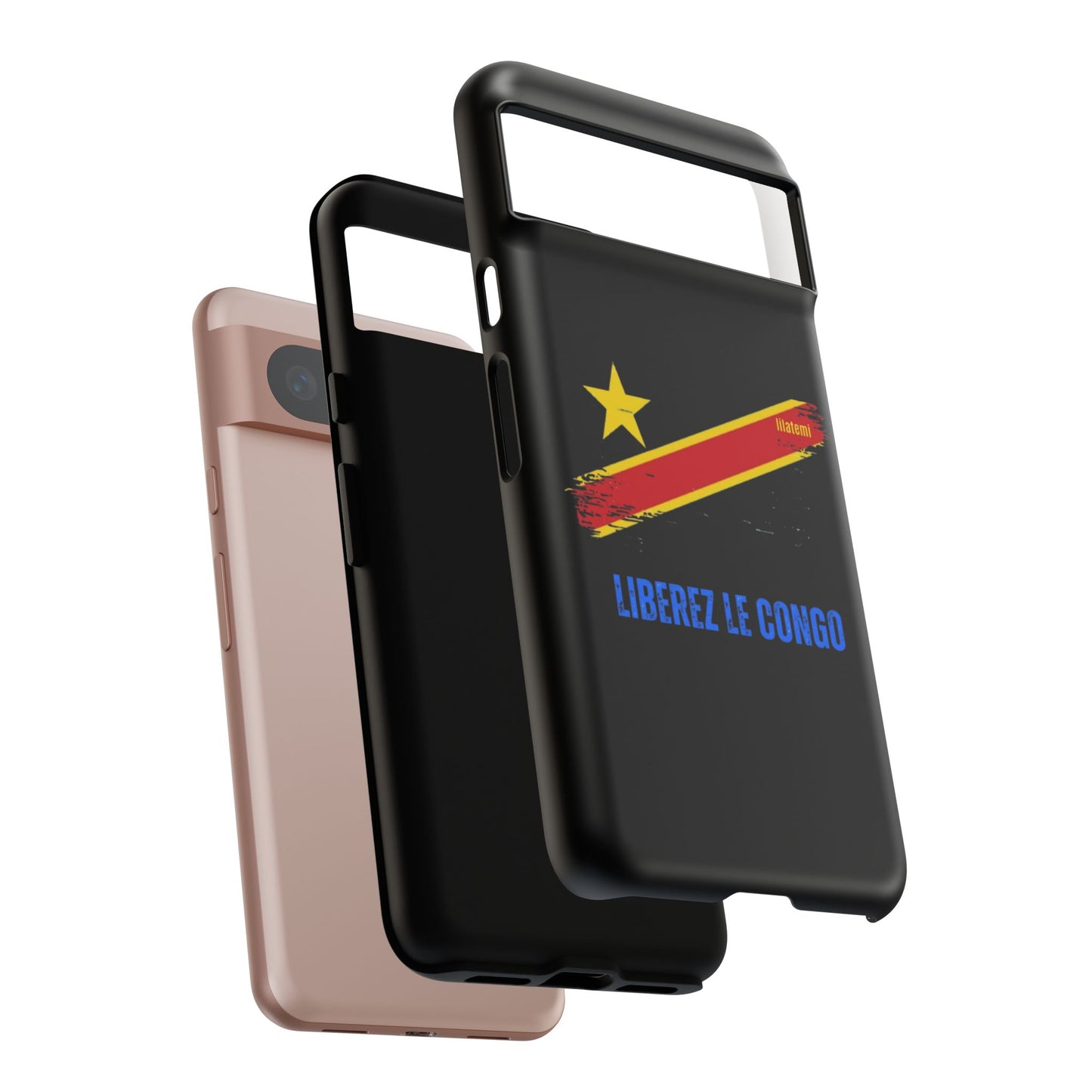Coque de téléphone – Design "Libérer le Congo" (Compatible avec iPhone, Samsung, Google Pixel)