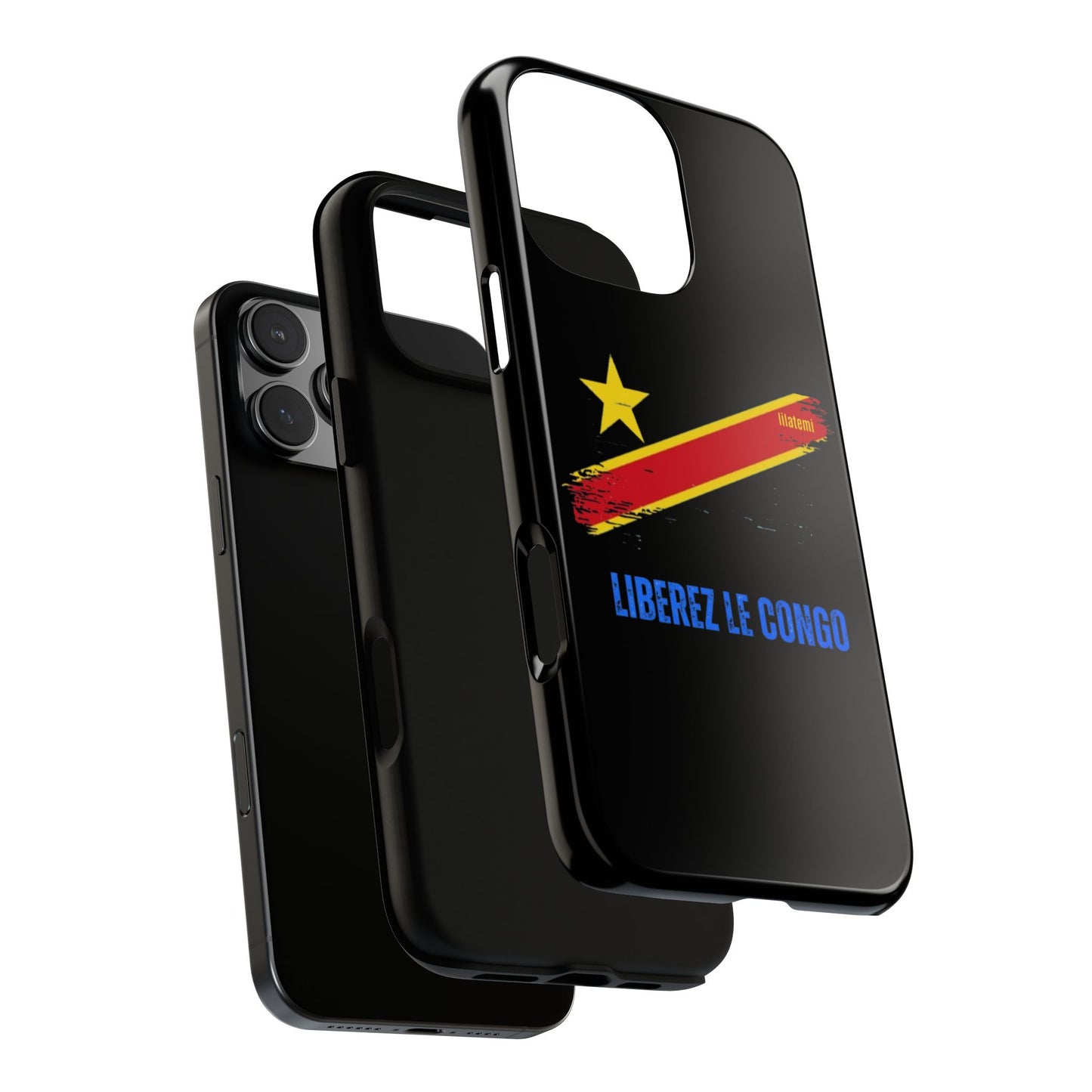 Coque de téléphone – Design "Libérer le Congo" (Compatible avec iPhone, Samsung, Google Pixel)