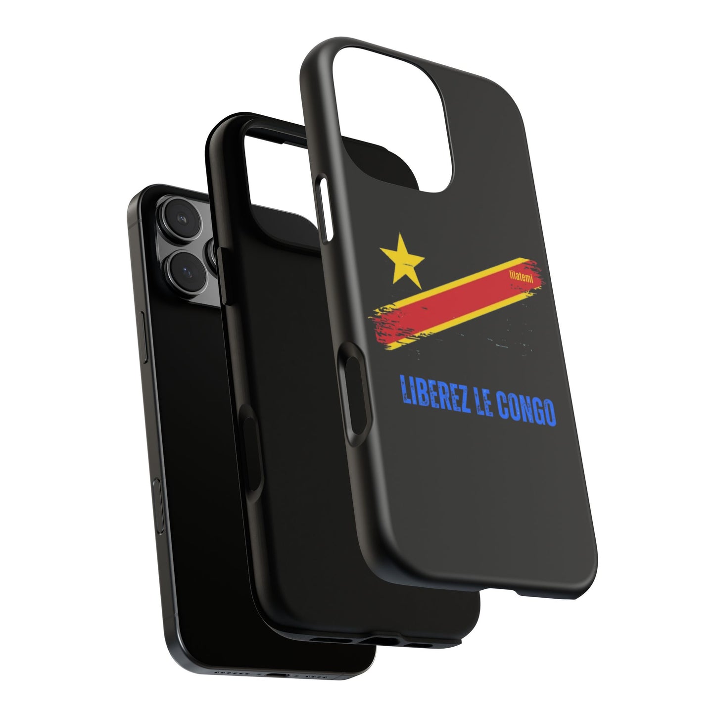 Coque de téléphone – Design "Libérer le Congo" (Compatible avec iPhone, Samsung, Google Pixel)