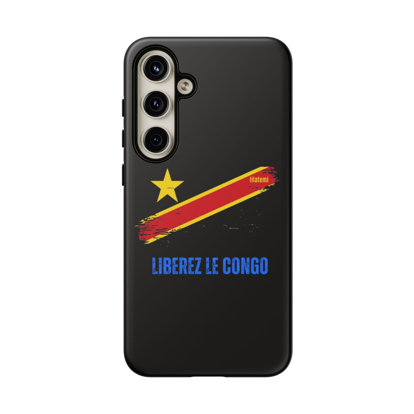 Coque de téléphone – Design "Libérer le Congo" (Compatible avec iPhone, Samsung, Google Pixel)