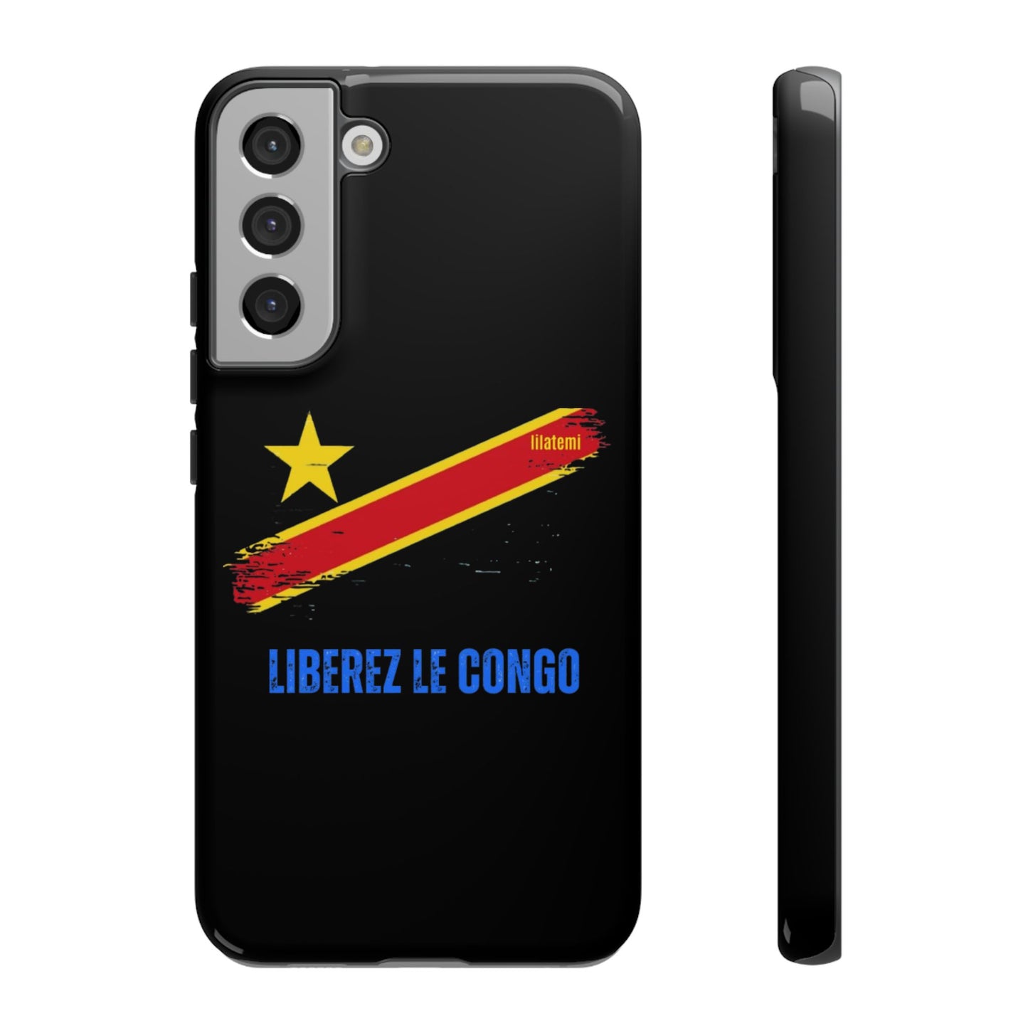 Coque de téléphone – Design "Libérer le Congo" (Compatible avec iPhone, Samsung, Google Pixel)