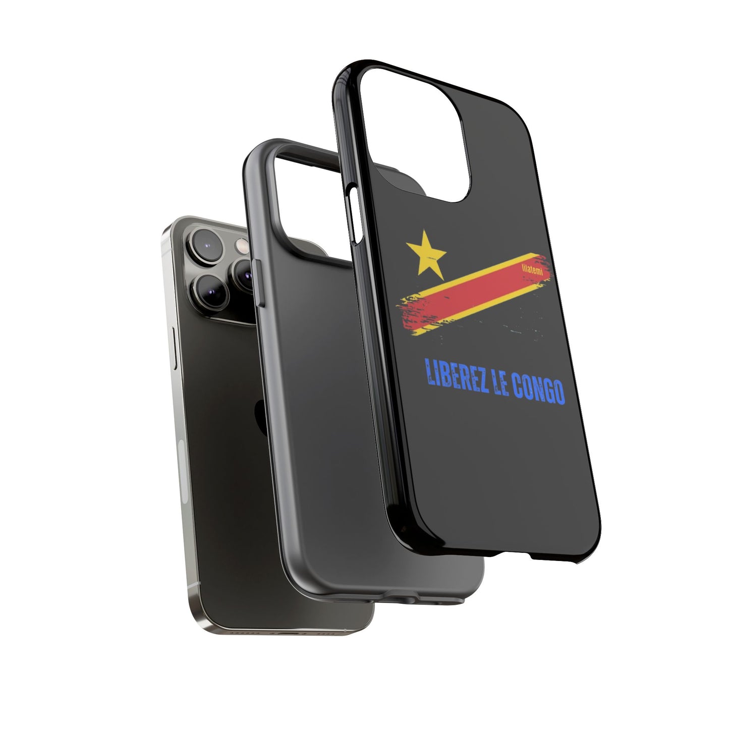 Coque de téléphone – Design "Libérer le Congo" (Compatible avec iPhone, Samsung, Google Pixel)