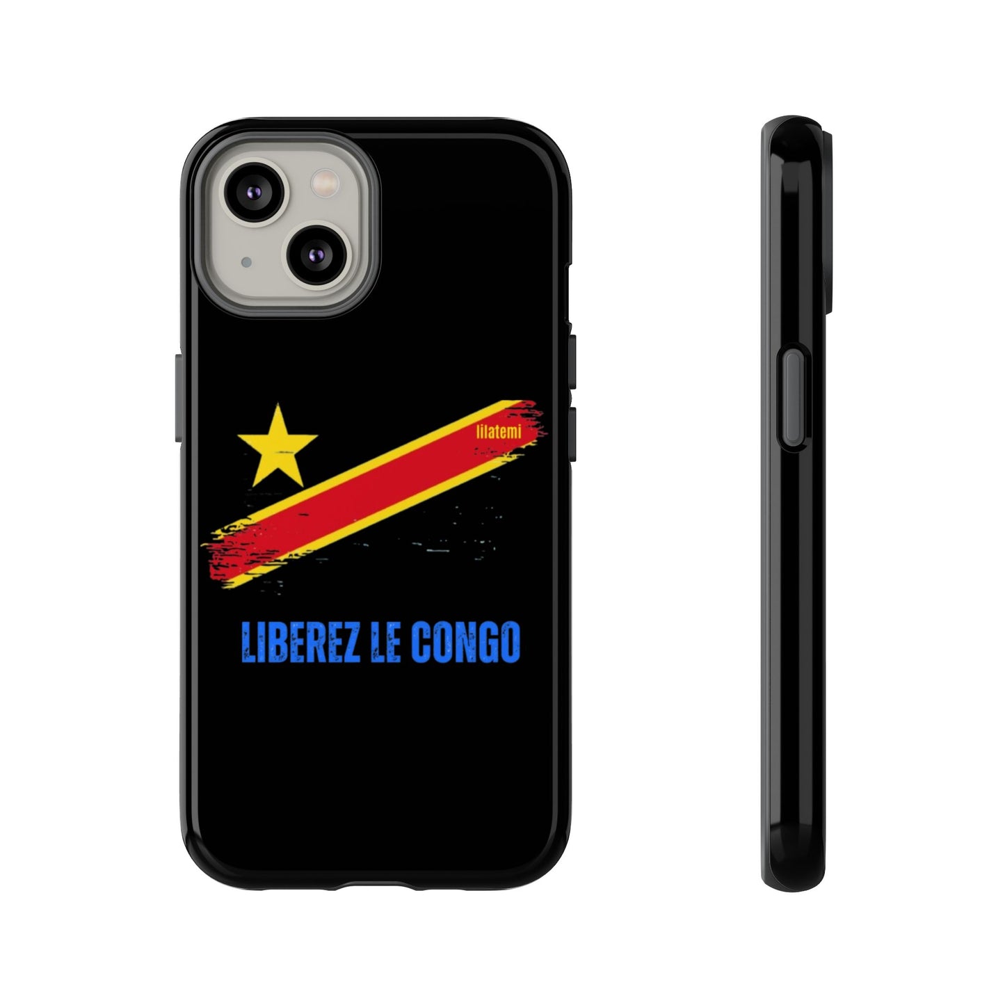 Coque de téléphone – Design "Libérer le Congo" (Compatible avec iPhone, Samsung, Google Pixel)