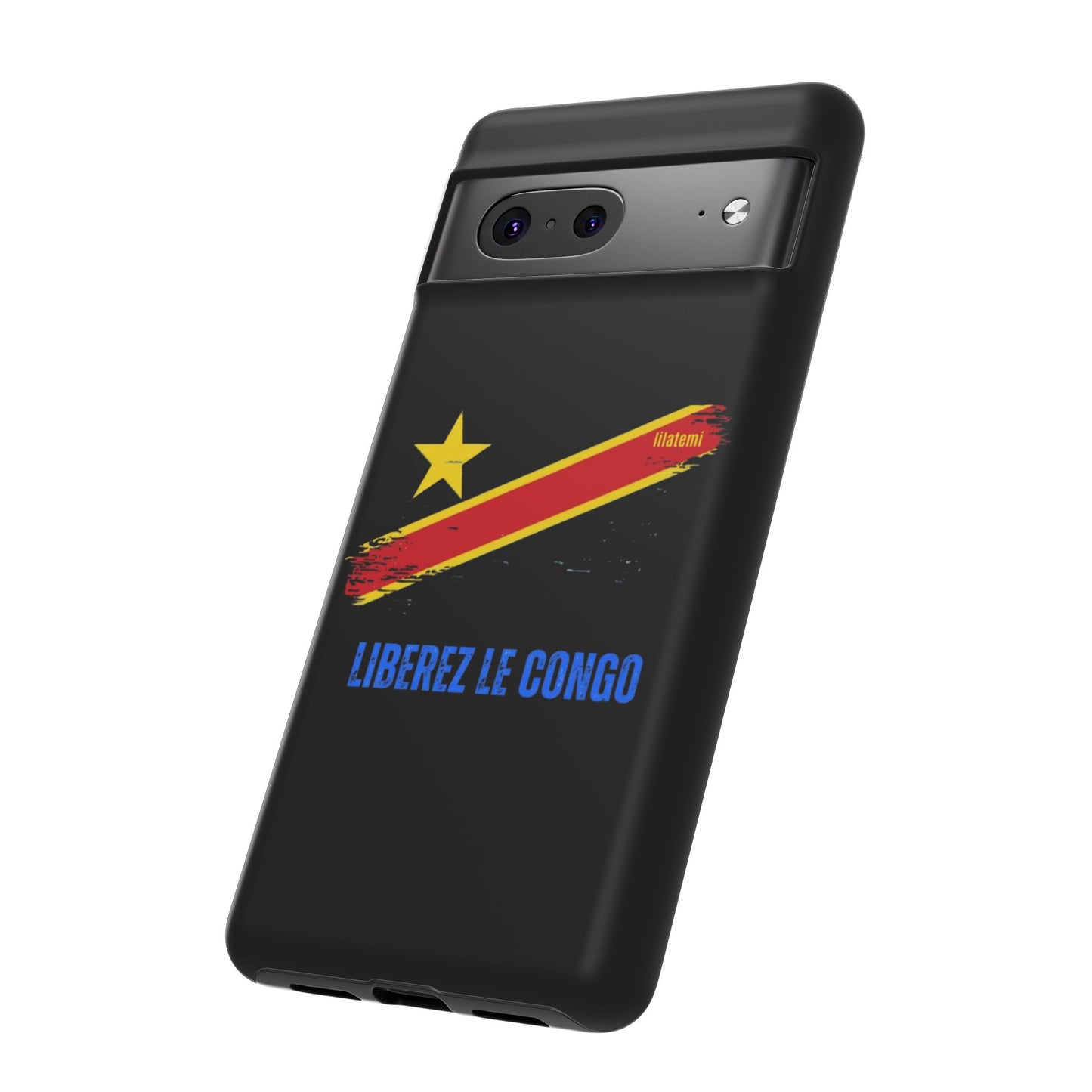 Coque de téléphone – Design "Libérer le Congo" (Compatible avec iPhone, Samsung, Google Pixel)